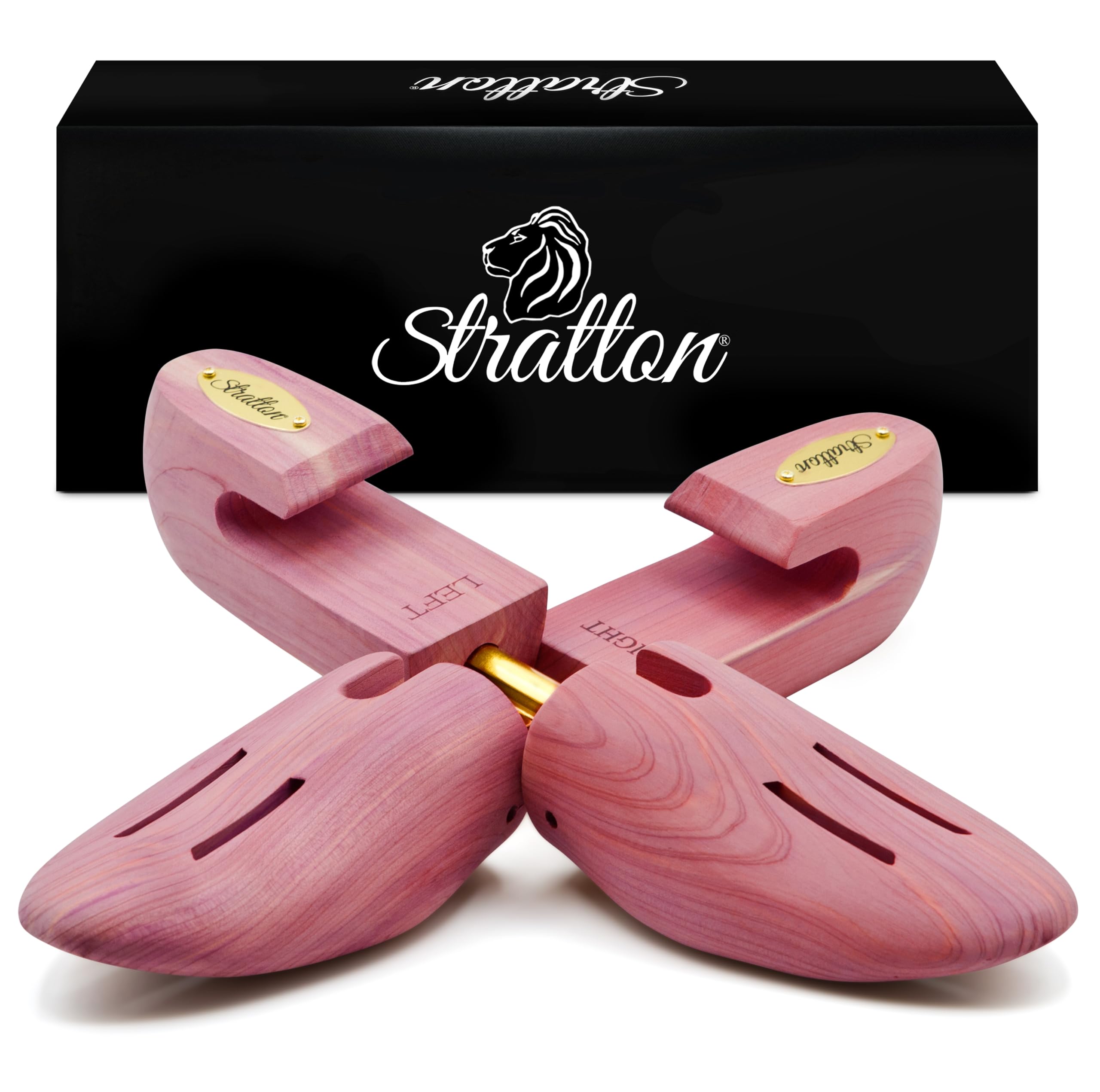 Stratton Cedar Shoe Tree for Men & Women - Natural Sneaker Shaper & Widener | Made in USA | Perfect for Dress Shoes, Boots & Sneaker Care