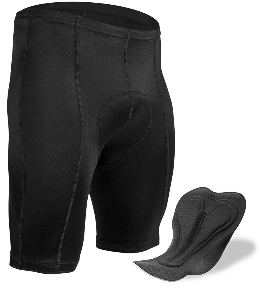 Men's Century Padded Cycling Shorts for Long Distance Performance - 3 Inseam Options | Comfortable Bike Shorts for Road Cycling, Mountain Biking & Indoor Training