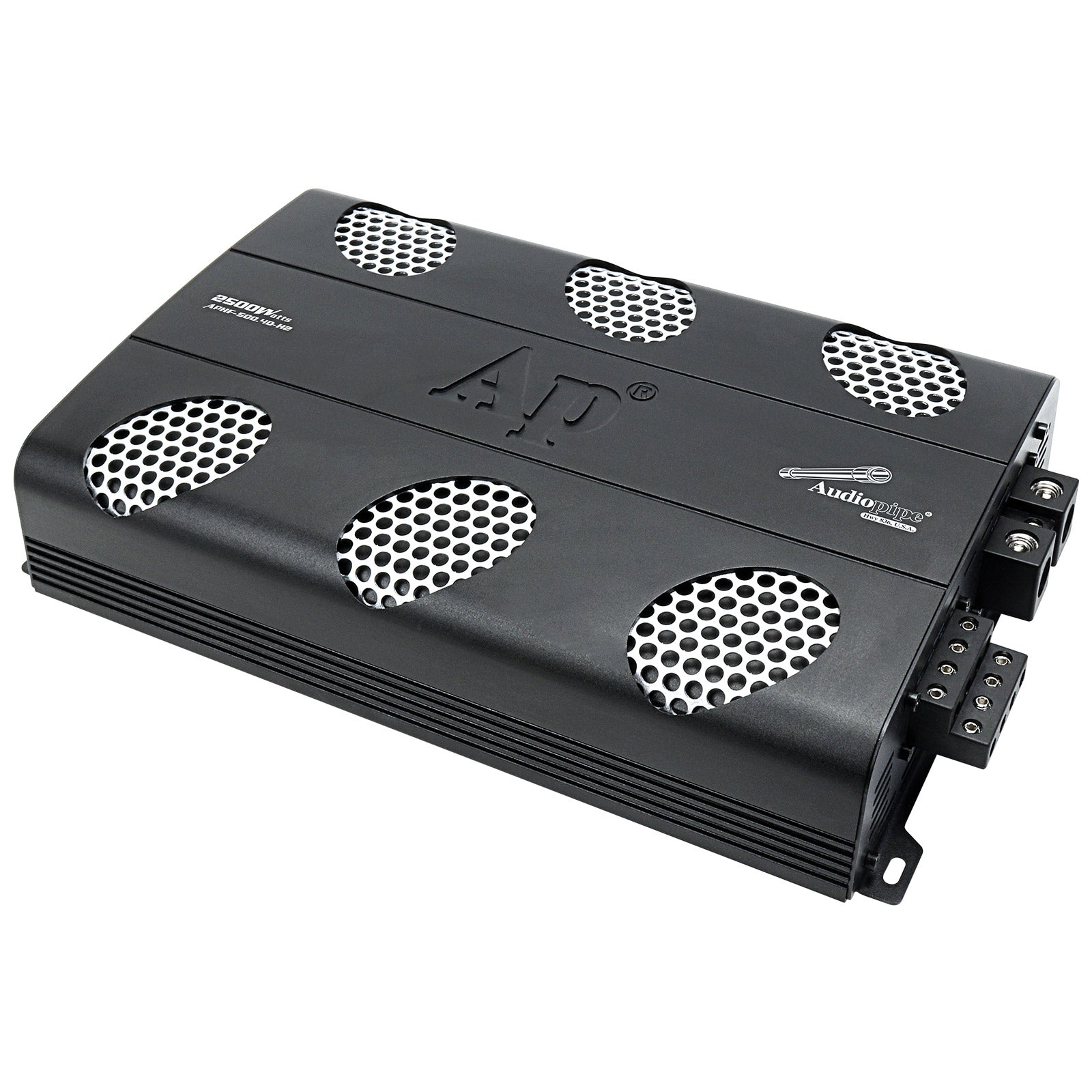 2500W Full Range Class D Mosfet Amplifier 2 Ohm Stable - APHF 500.4D H2 Car Audio Amp for Subwoofers & Speakers | Perfect for Car, Truck & Marine Stereo Systems