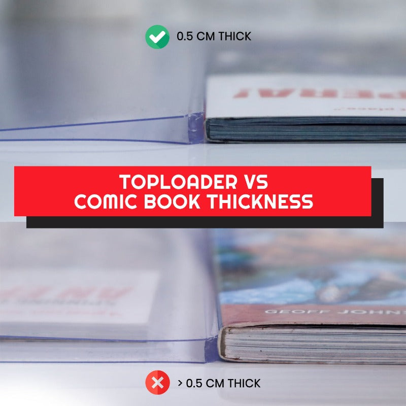 Premium Comic Book Top Loaders - Acid-Free Protection for Modern Comics (2023 Edition) | Perfect for Collecting, Grading & Displaying Valuable Comics