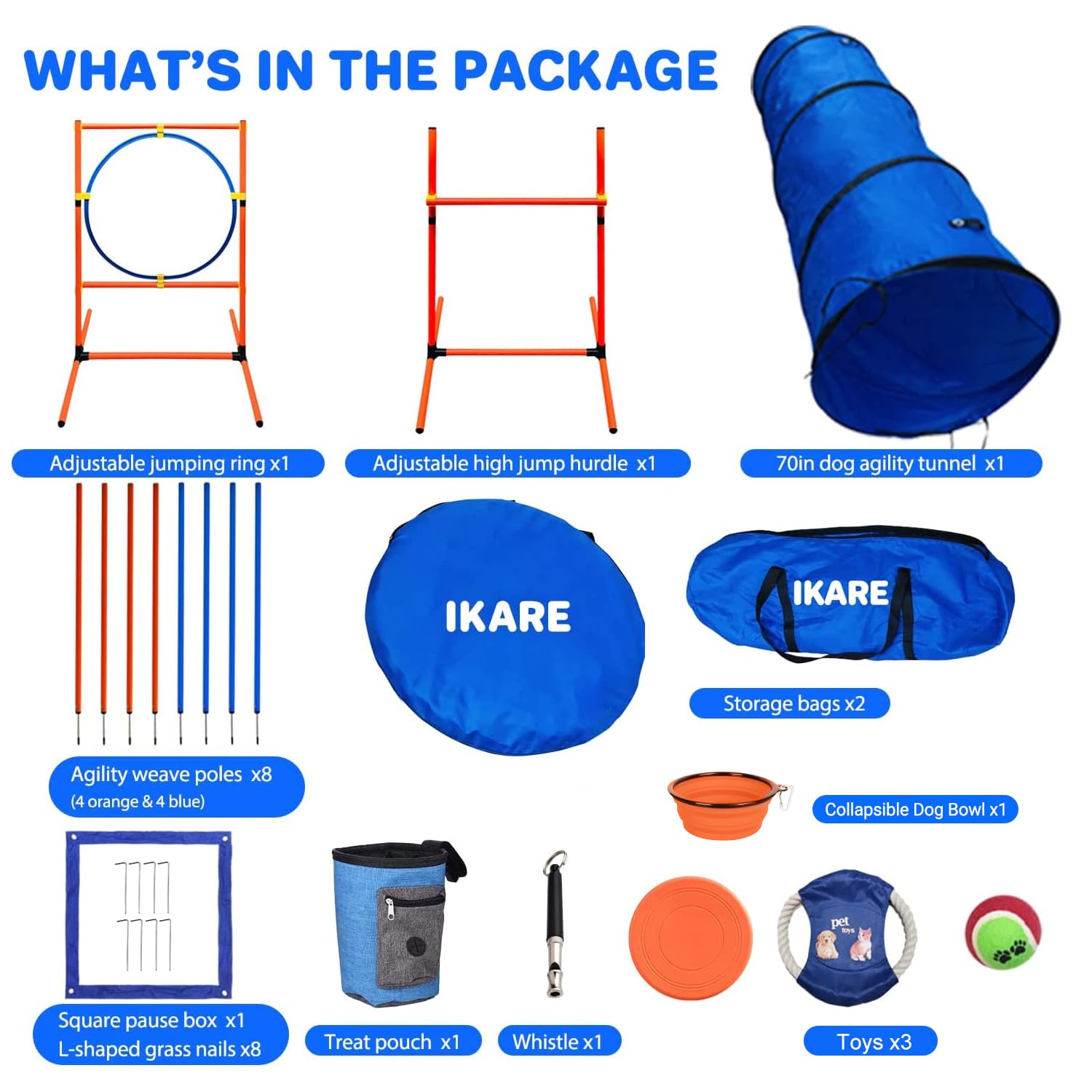 IKARE Dog Agility Training Kit - 70