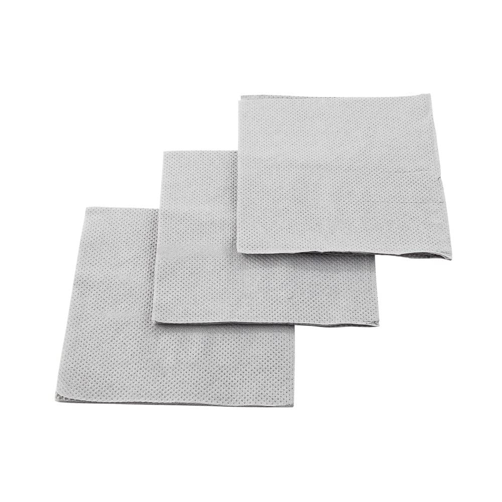 Premium 7.87 Inch Disposable Cocktail Napkins - 2-Ply Linen Feel Gray Beverage Napkins (4800 Count) | Soft & Absorbent Bar Napkins for Coffee, Drinks & Snacks | Perfect for Restaurants, Bars, Cafes & Home Entertaining