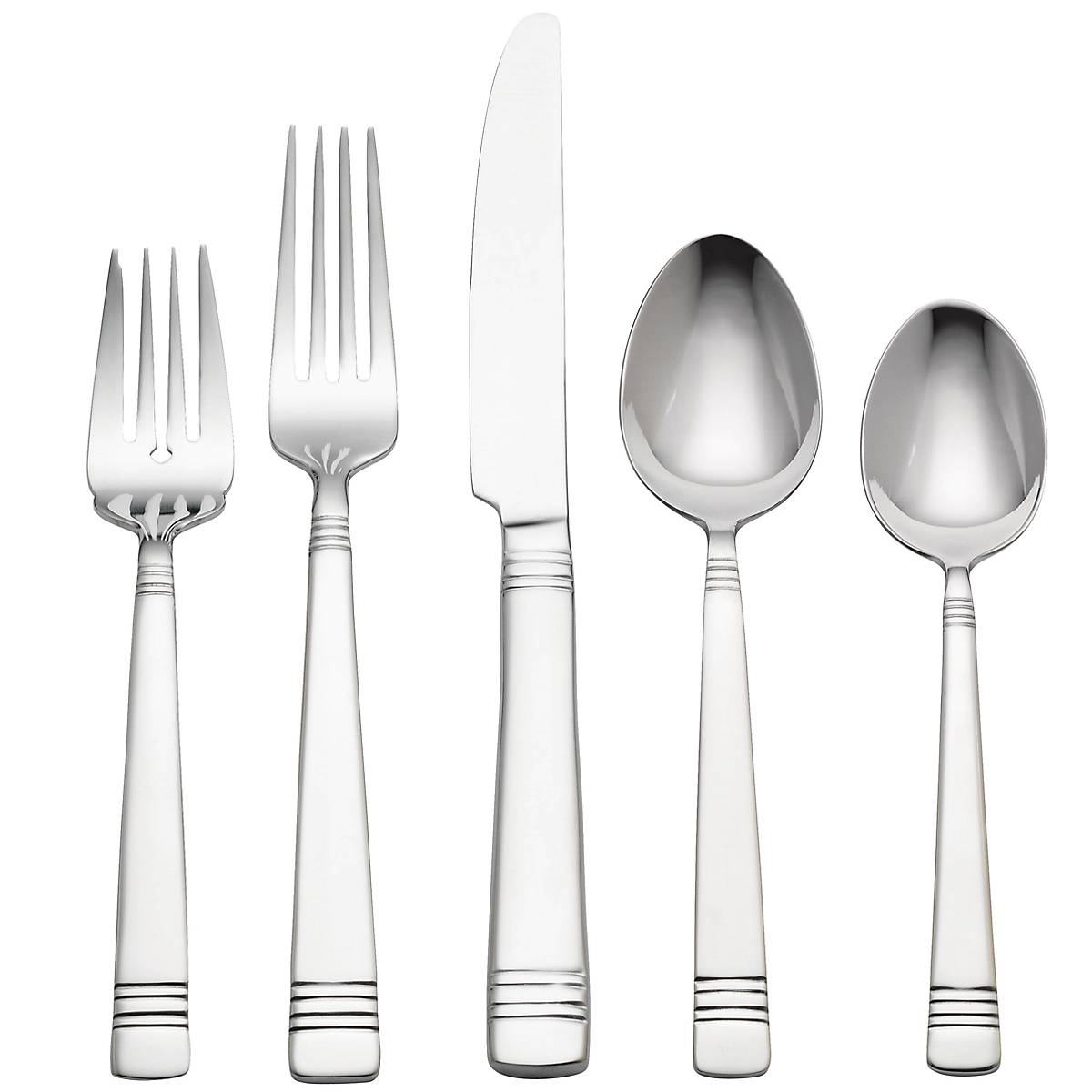 Longwood II 65-Piece Stainless Steel Flatware Set - Elegant Silverware for Formal Dining, Dinner Parties & Holiday Entertaining