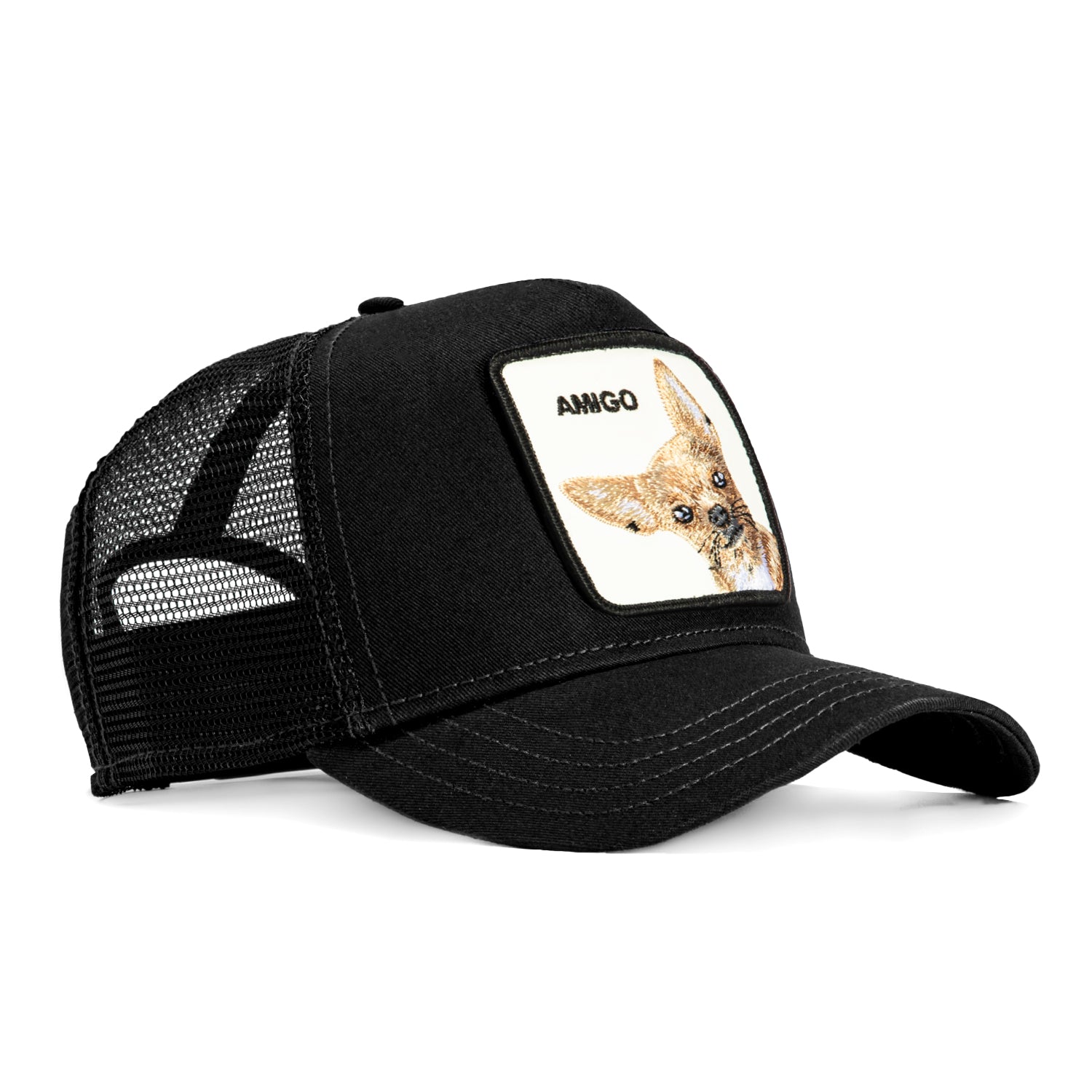 Goorin Bros The Amigo Adjustable Trucker Snapback Hat for Men & Women - Black | Stylish & Comfortable Baseball Cap for Outdoor Activities, Sports & Casual Wear