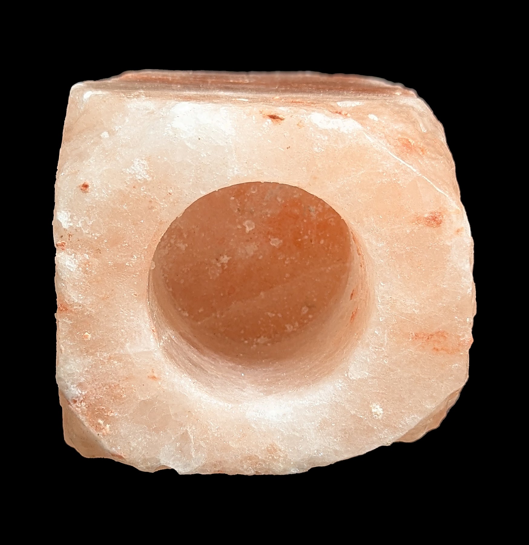 Himalayan Pink Salt Candle Holder - Natural Hand Carved Rock Salt Tea Light Holder for Aromatherapy, Meditation & Home Decor | Perfect for Yoga Studios, Spas & Relaxation Spaces