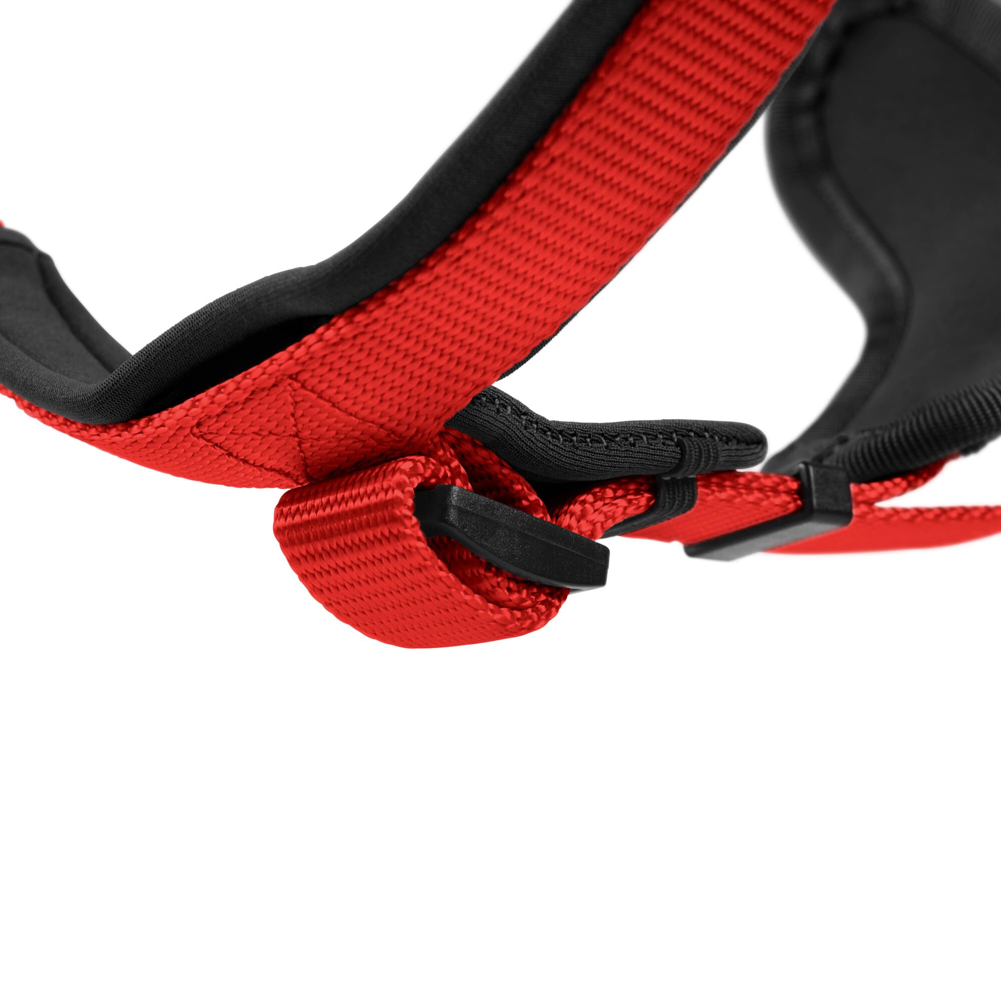 HUNTER Neoprene Dog Harness for Medium Dogs - Adjustable & Comfortable Red/Black Pet Vest - Perfect for Walking, Hiking & Outdoor Adventures