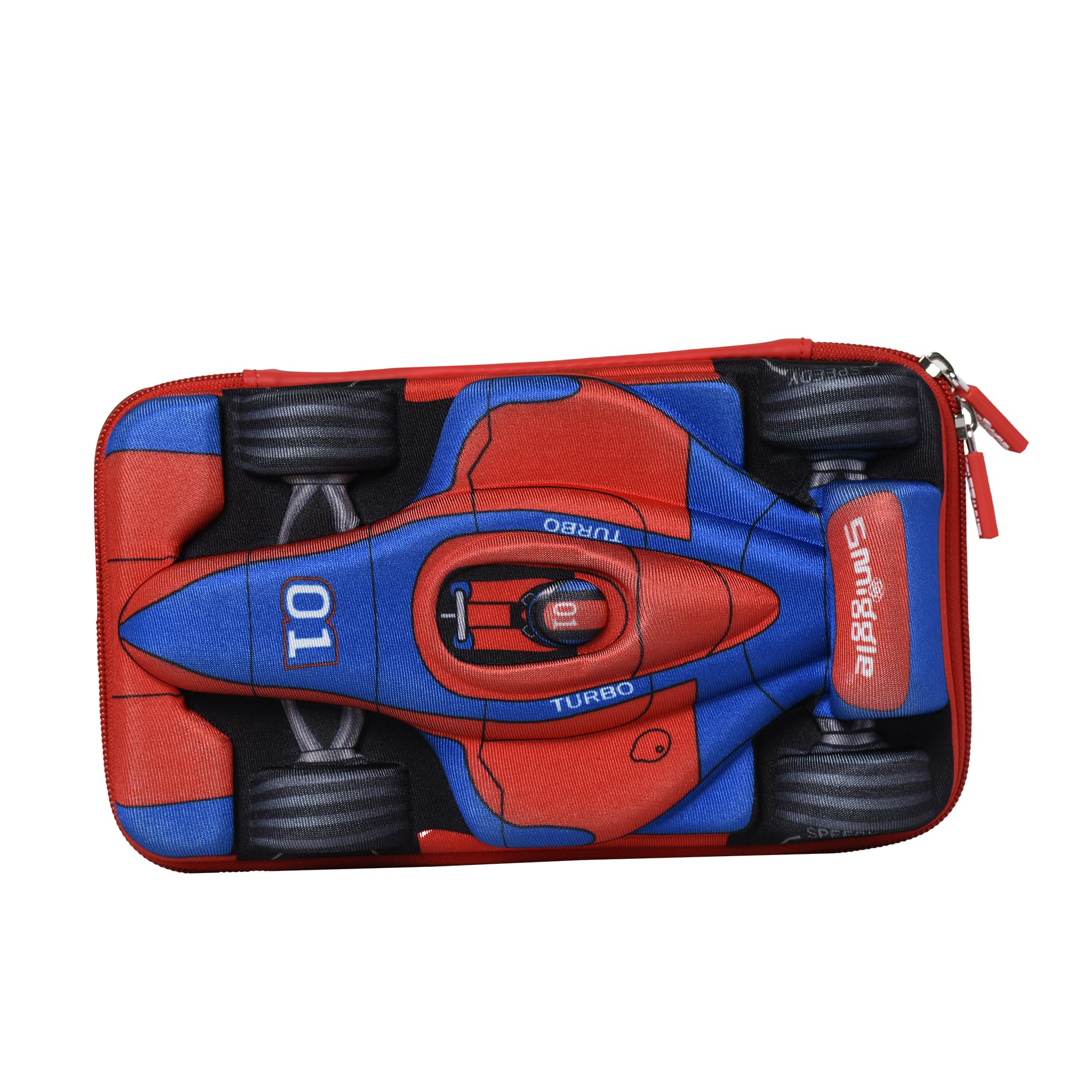 SMIGGLE Kids' Racing Car Hardtop Pencil Case - Durable School Pouch for Boys & Girls - Perfect for School Supplies, Art Tools & Stationery Organization - Great Gift for Students