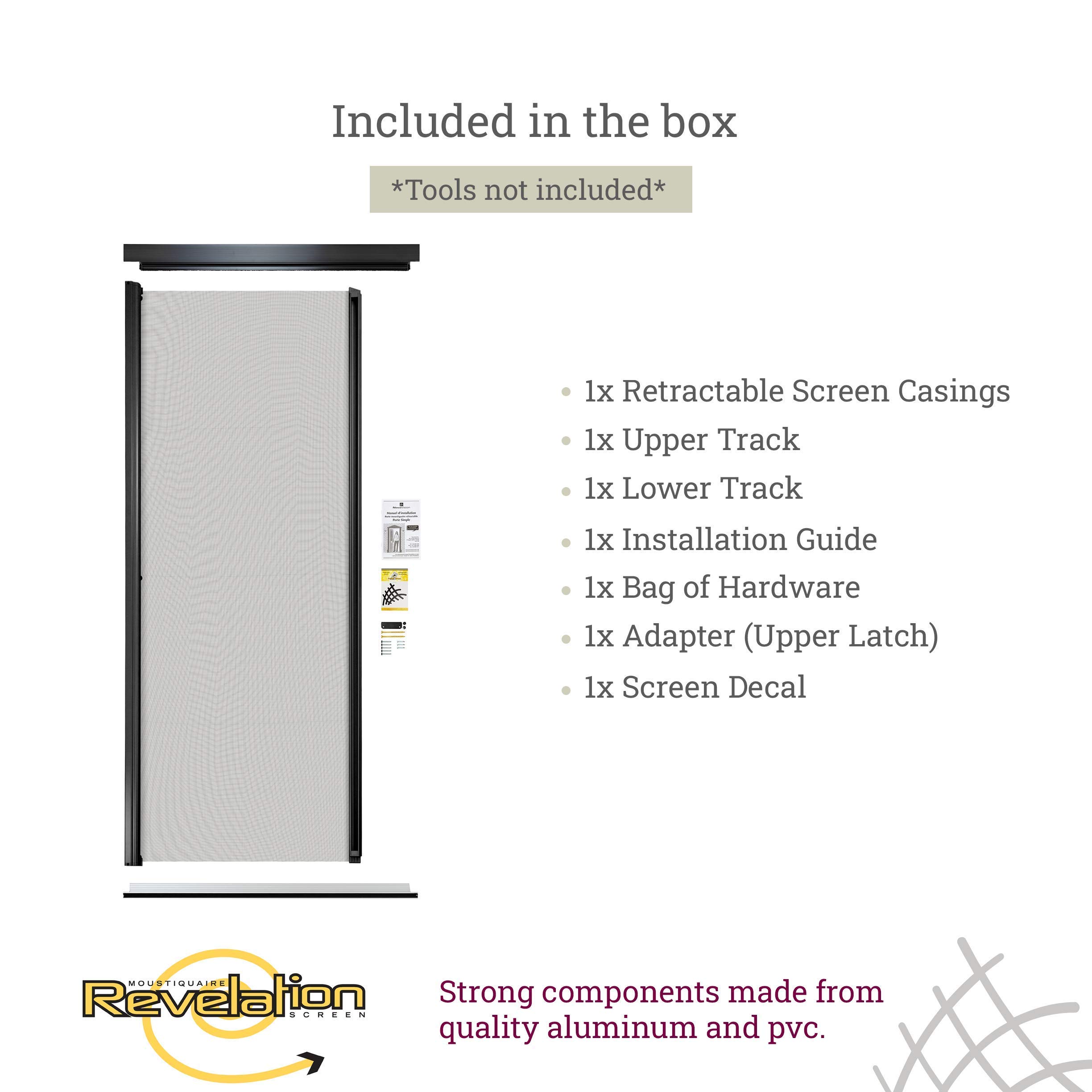 Retractable Screen Door for Standard Doors 79-1/4