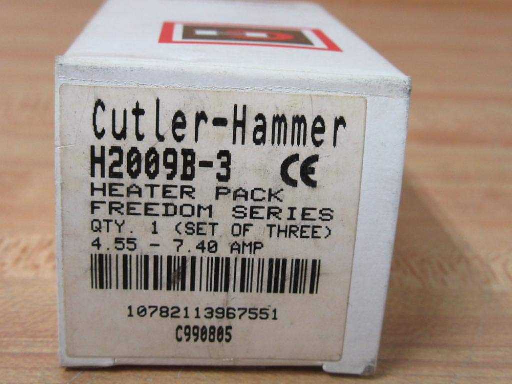 Cutler Hammer H2009B Heater Overload Relay H2009B-3 (3 Pack) - Industrial Motor Protection for HVAC, Pumps & Compressors