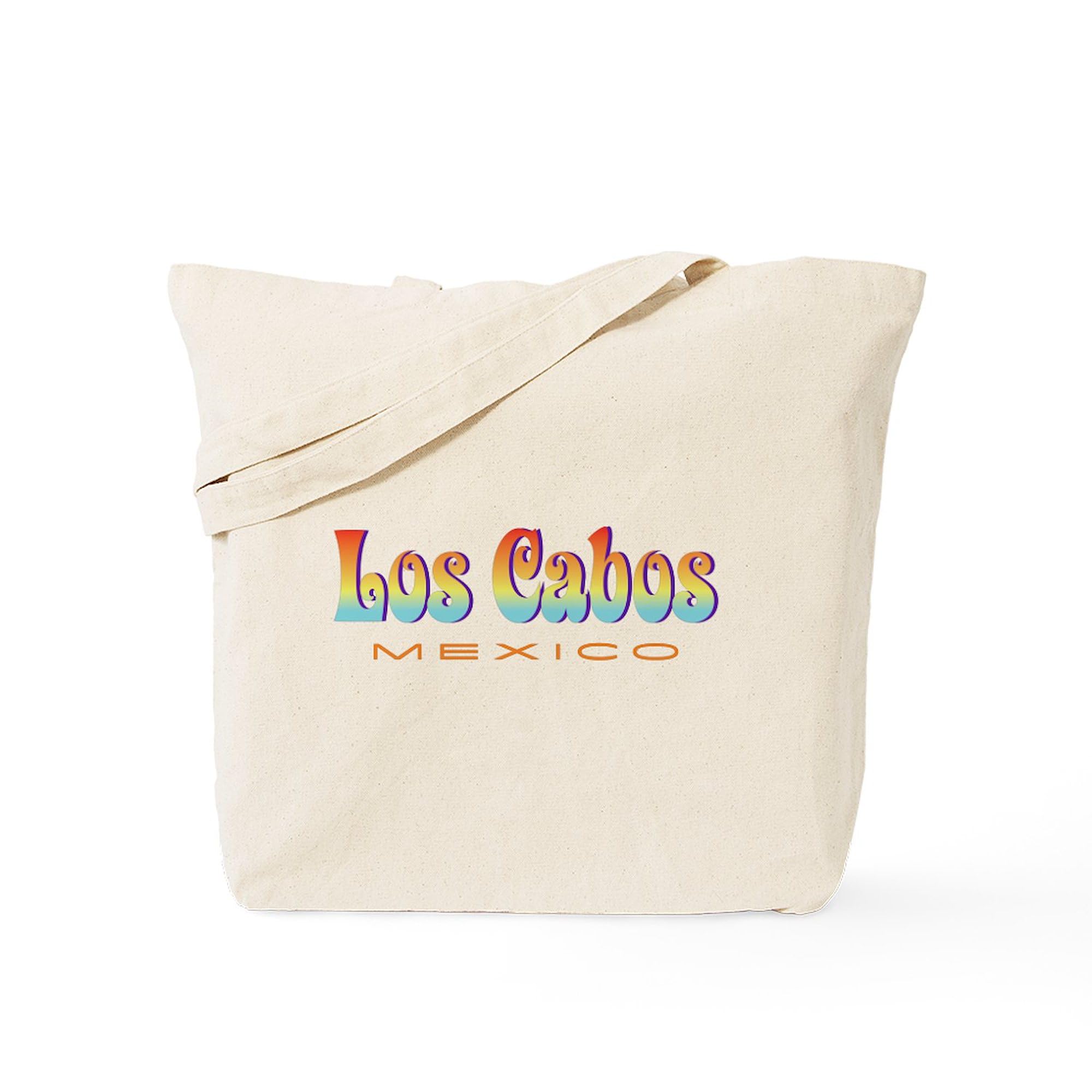 Los Cabos Canvas Tote Bag - Natural Reusable Beach & Shopping Tote - Eco-Friendly Grocery Bag for Beach Trips, Market Runs & Daily Use