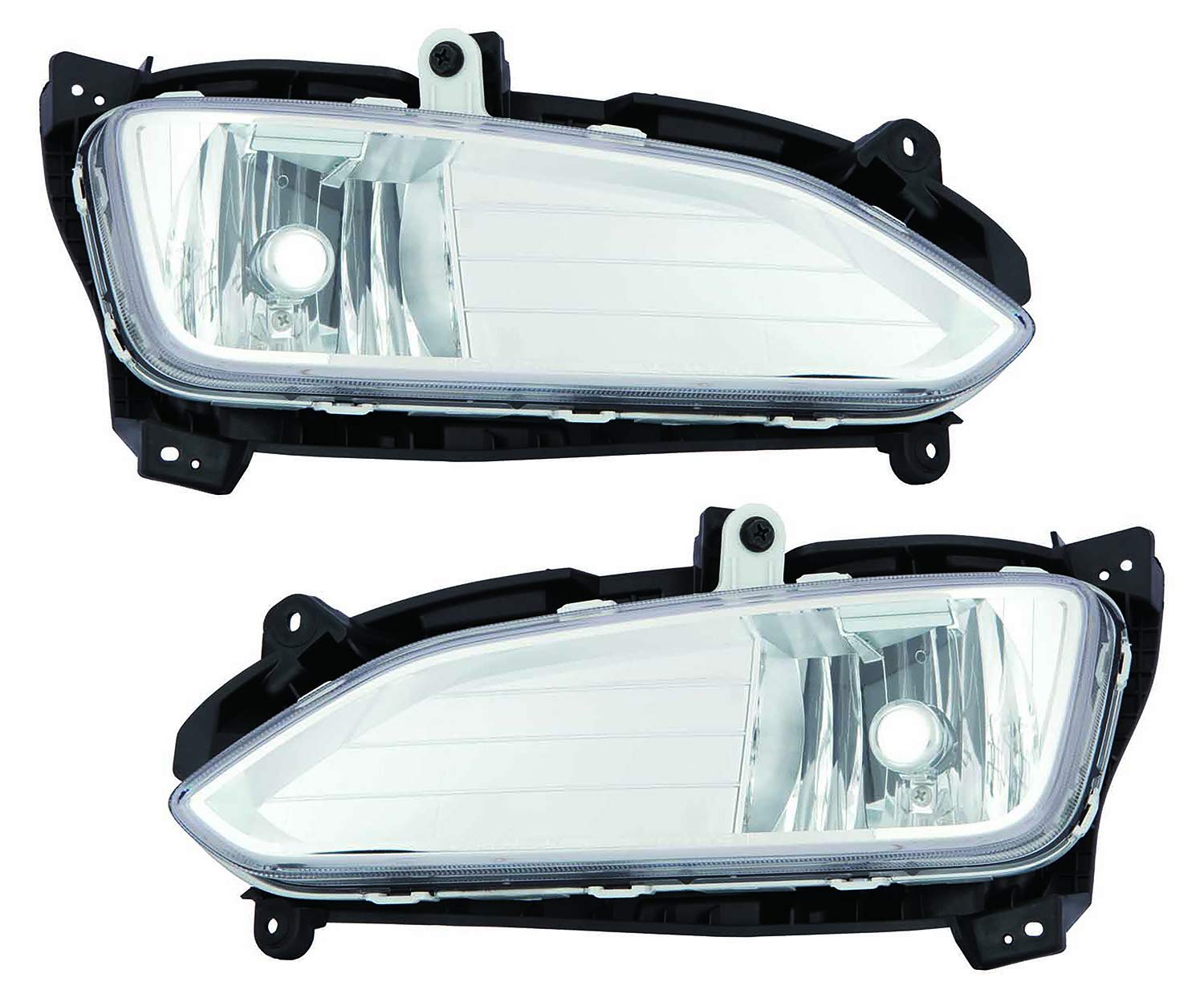 2013-2016 Hyundai Santa Fe Fog Lights Replacement Set - Driver & Passenger Side - Durable & Bright for Night Driving & Bad Weather