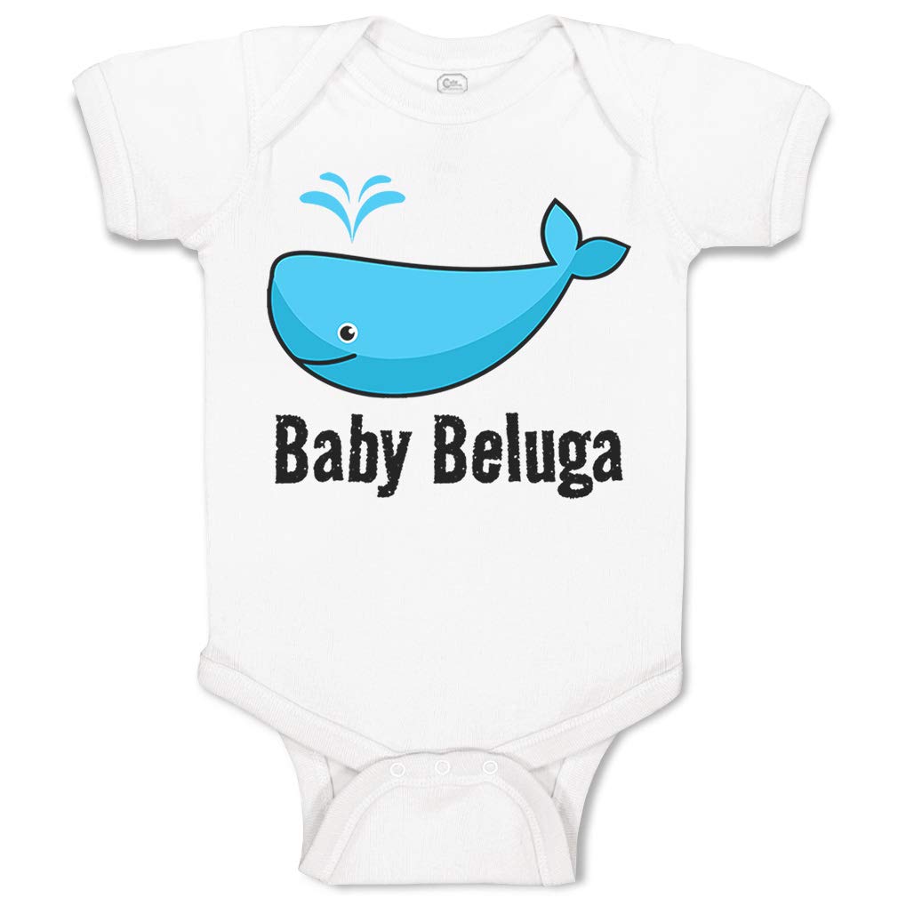 Cute Rascals Custom Baby Bodysuit - Adorable Blue Whale Ocean Theme for Boys & Girls | Perfect for Beach Trips, Birthday Parties & Nursery Photos