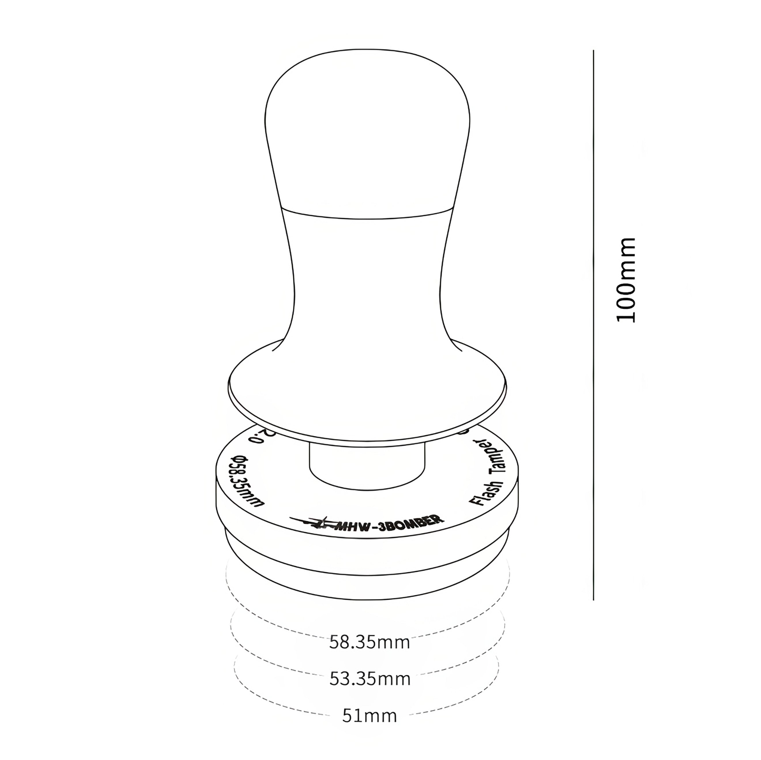 Premium 30lbs Constant Pressure Espresso Tamper - Professional Barista Coffee Tool for Perfect Tamping | Ideal for Home & Cafe Use