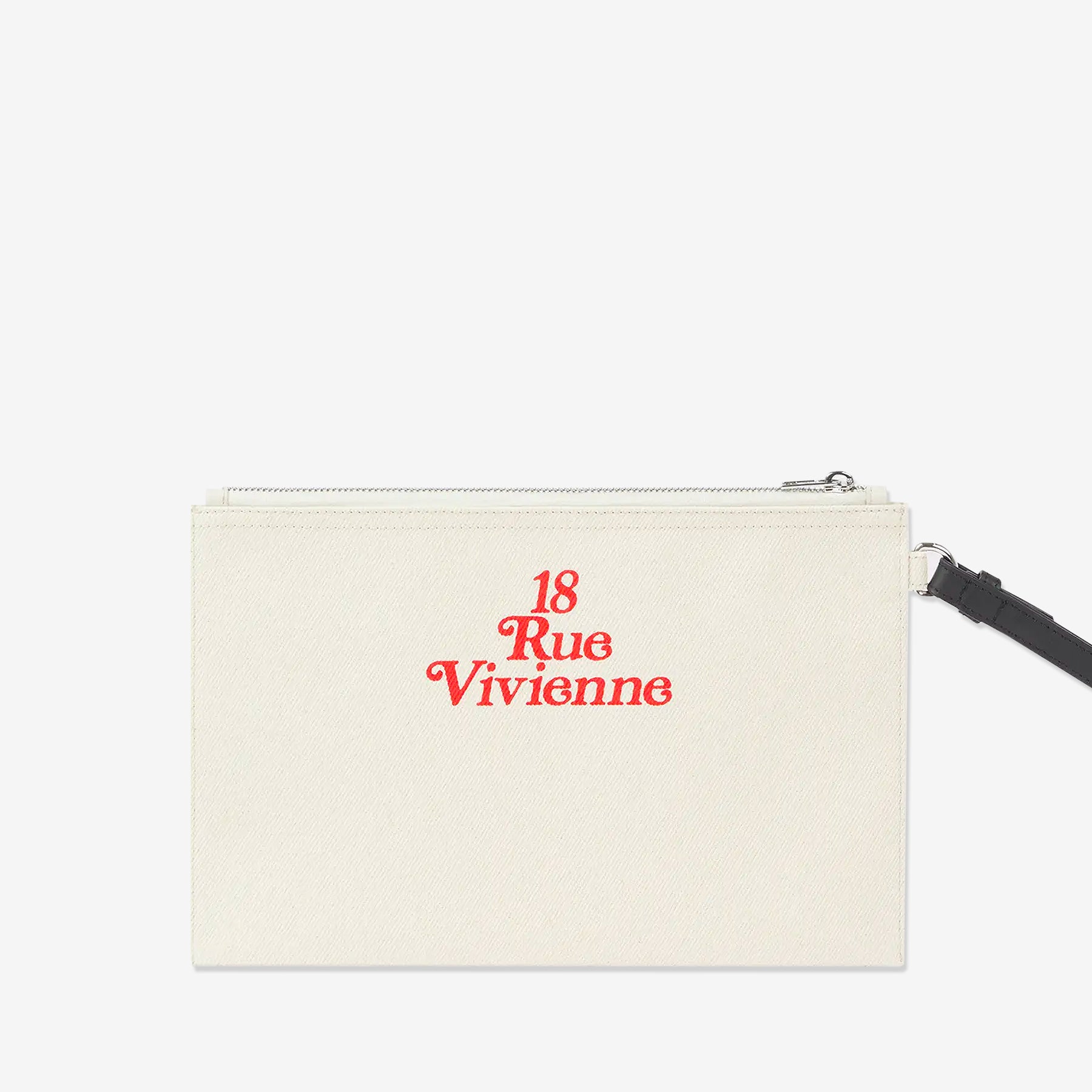 KENZO UTILITY Large Canvas Pouch in Ecru - Stylish & Spacious Storage Bag for Travel, Gym, or Everyday Essentials