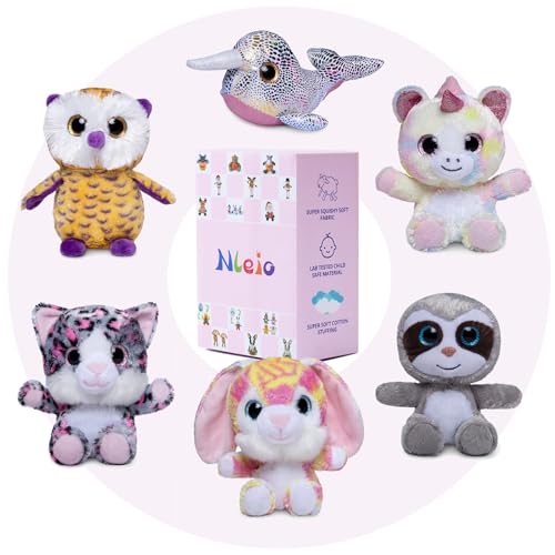 6 Pack Cute Stuffed Animals