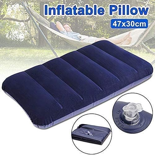 **OffyBird Inflatable Travel Pillow for Airplane, Train & Camping – Ultra-Soft Velvet Air Cushion for Backpacking, Hiking & Long Trips – Pack of 2 (Perfect for Commuting, Road Trips & Outdoor Adventures)**