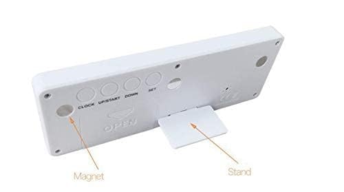 Digital 999 Days Countdown Timer with Magnetic Back - White | Perfect for Vacation, Retirement, Wedding, Lab, Kitchen & Office Meetings | Countdown to Special Events & Project Deadlines
