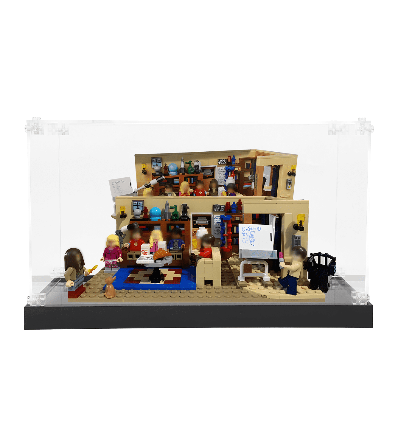 LEGO Ideas The Big Bang Theory 21302 Display Case - Premium Acrylic Showcase for Collectible LEGO Sets - Perfect for Home Decor, Office Display & Gift for TV Show Fans