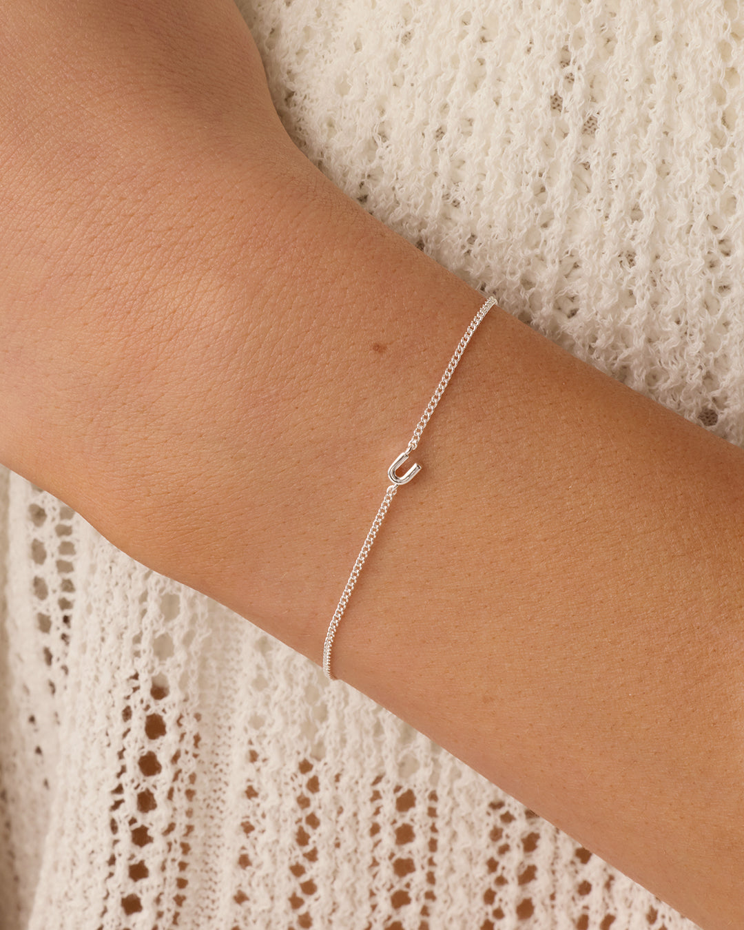 Wilder Mini Alphabet Bracelet - Personalized Initial Letter Bracelet for Women & Girls - Trendy Stackable Jewelry for Everyday Wear & Gifts