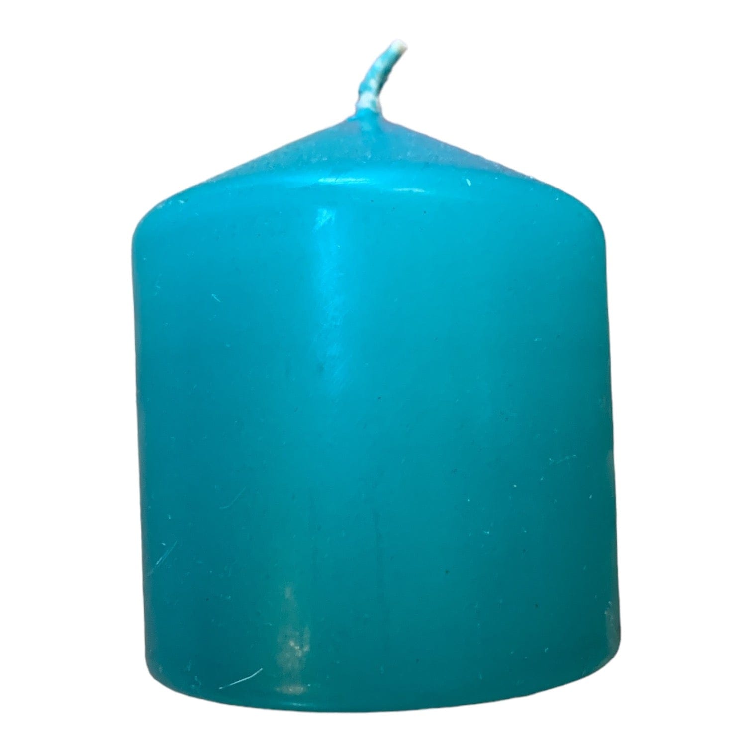 Turquoise Pillar Candle 75mm (3