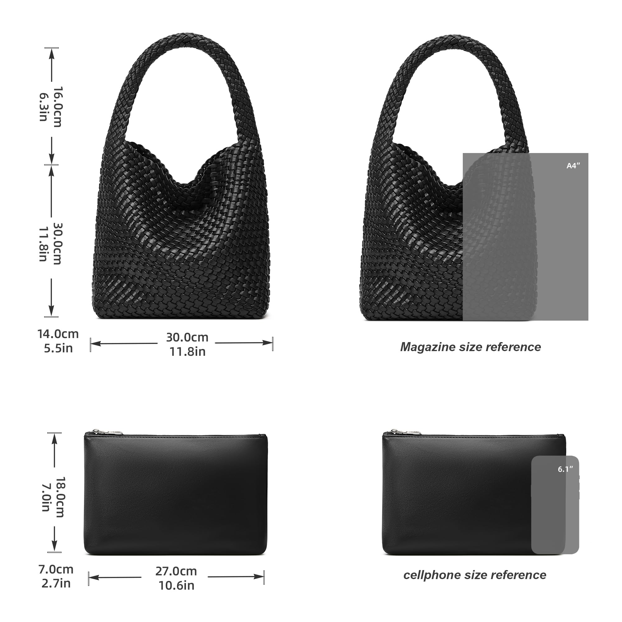 Vegan Leather Tote Bag for Women - Stylish Summer Beach Purse for Travel & Shopping