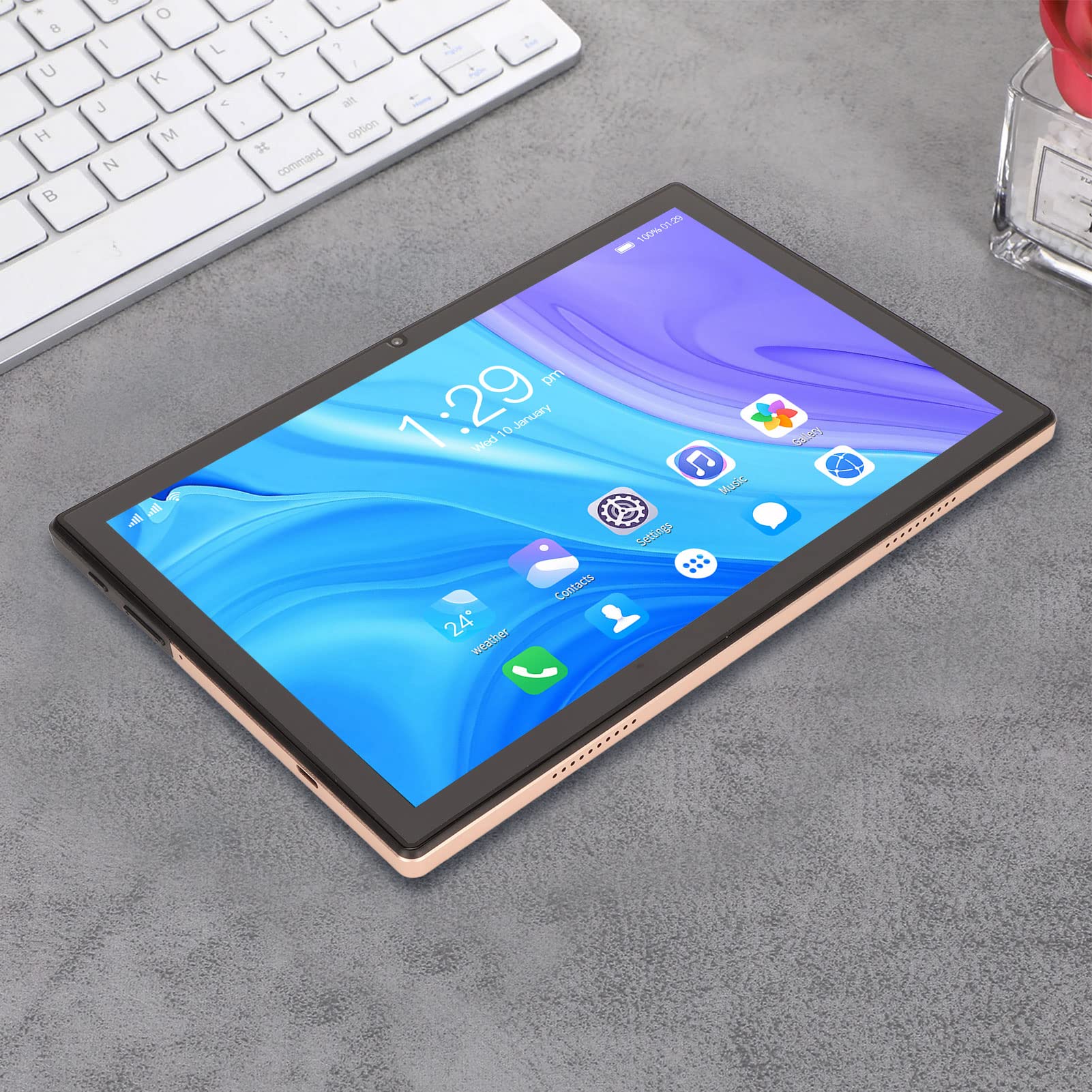 SYH&AQYE 10 Inch Android Tablet - 6GB RAM 128GB Storage, Octa-Core Processor, 8MP Front & 20MP Rear Camera, 2.4G/5G WiFi, BT 4.2, 1920x1200 IPS Touch Screen - Perfect for Work, Study & Entertainment (UK Version)