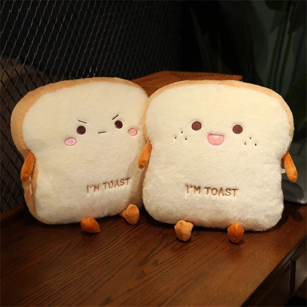Adorable Toast Sliced Bread Plush Pillow - Soft Food-Shaped Couch Cushion for Home Decor, Bedroom & Living Room | Perfect for Cozy Naps, Anime Lovers & Kawaii Room Decoration
