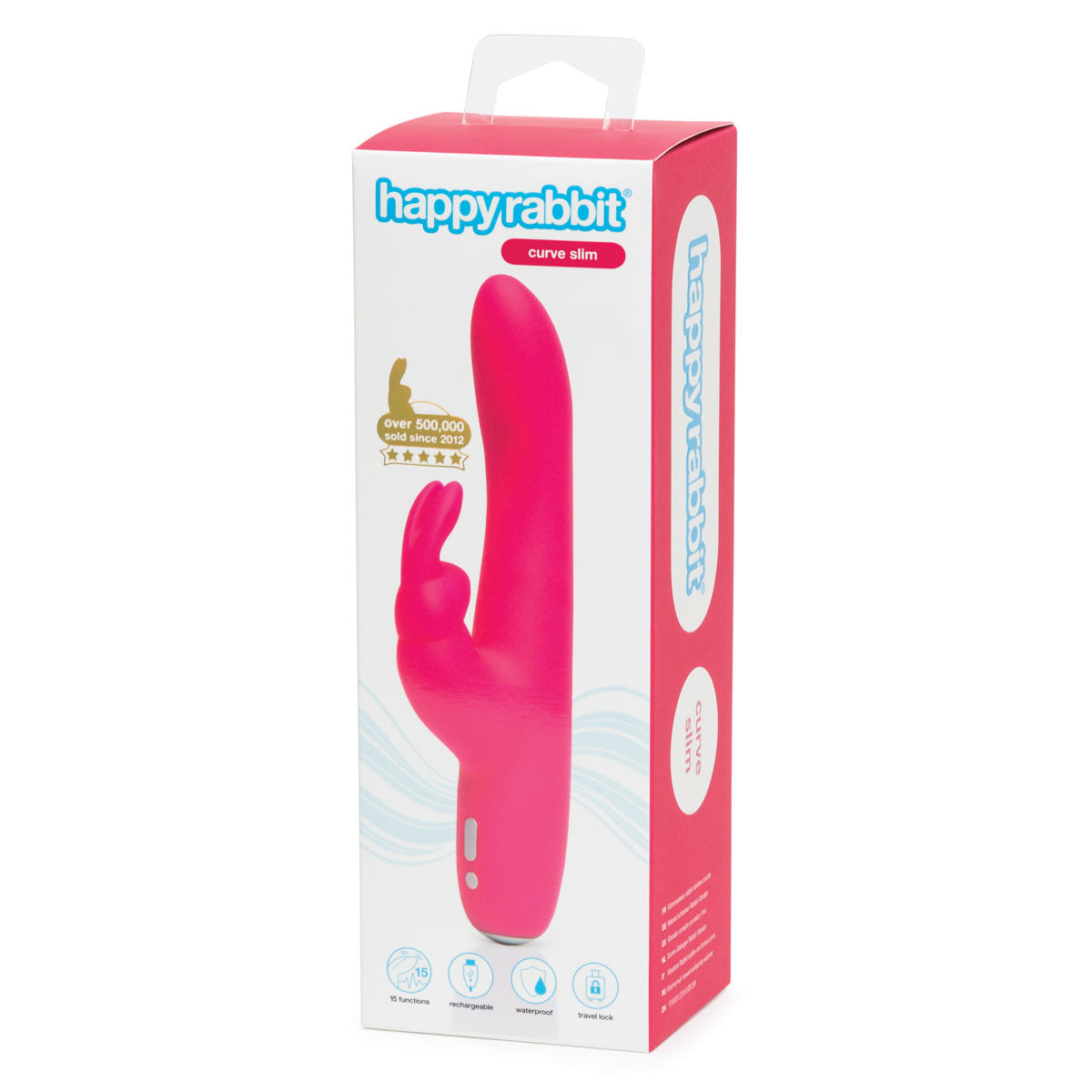 Happy Rabbit Slimline Curve Pink - Elegant & Comfortable Women's Wallet for Everyday Use, Travel & Gifts