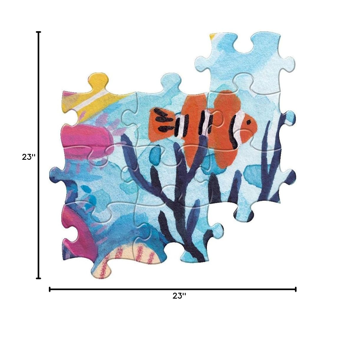 eeBoo Piece and Love Coral Reef 1000-Piece Square Jigsaw Puzzle for Adults & Families - Premium Glossy Finish, Sturdy Puzzle Pieces with Minimal Dust - Perfect for Relaxation, Family Bonding & Home Decor