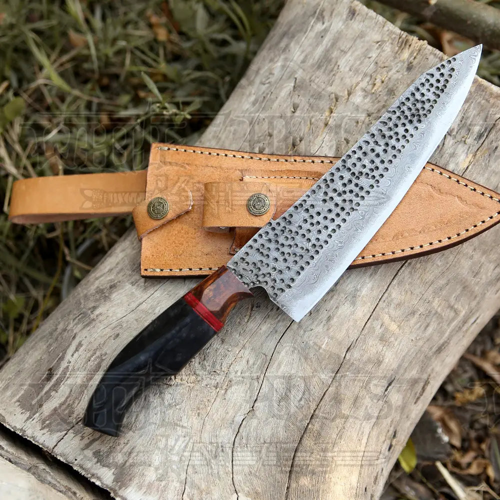 Handmade Damascus Steel Chef Knife - 13