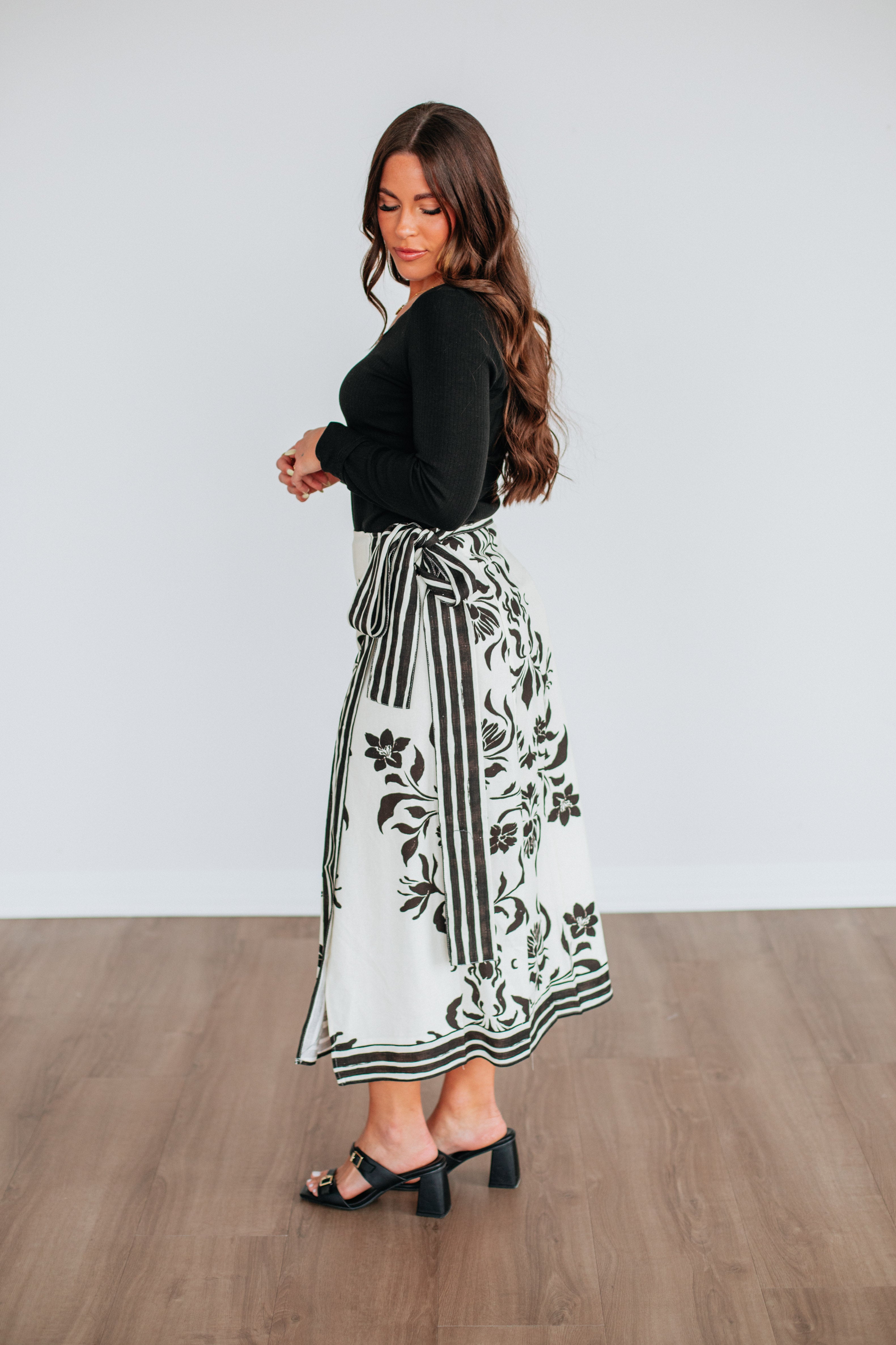 Carryn Floral Wrap Skirt for Women - Summer Boho Maxi Skirt with Pockets - Perfect for Beach, Vacation & Casual Outfits