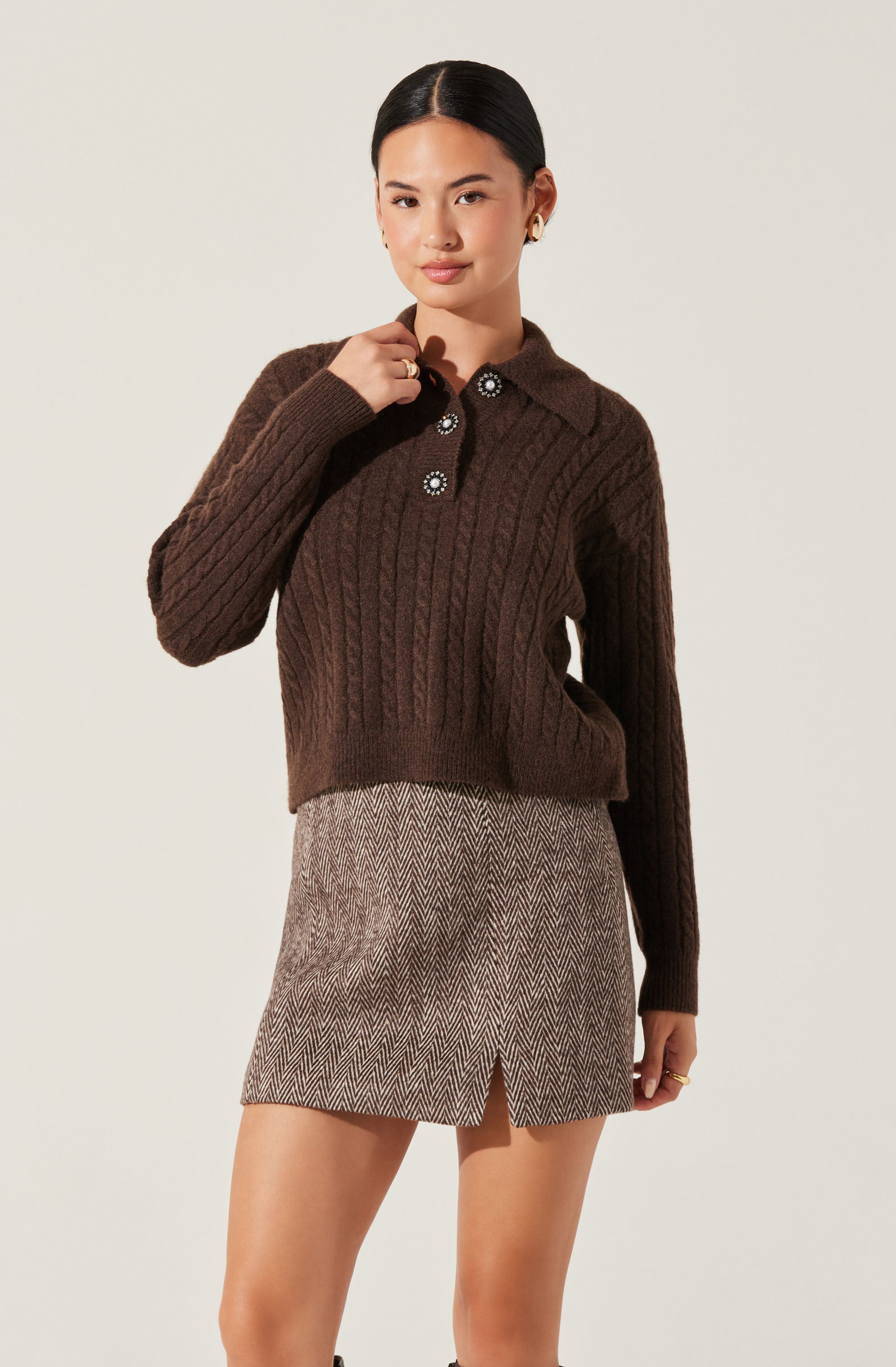 Men's Cable Knit Polo Sweater - Soft Cotton Winter Pullover for Casual & Business Wear | Perfect for Office, Dates & Outdoor Activities