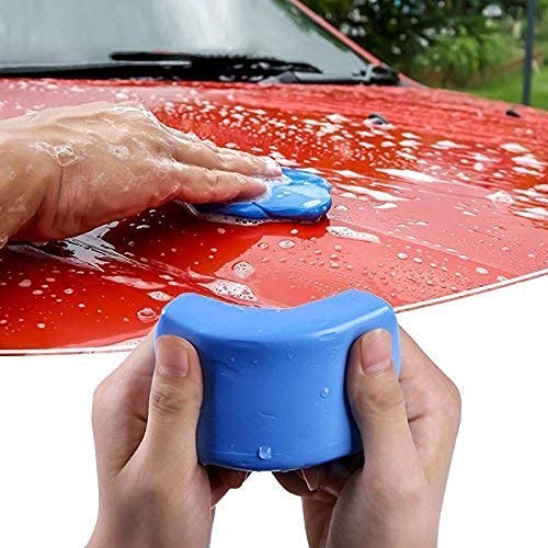 TOTMOX 5PCS Auto Detailing Clay Bar Kit - Premium Car Surface Cleaner for Sludge, Mud & Contaminant Removal (Blue) | Perfect for Car Wash, Detailing & Paint Restoration