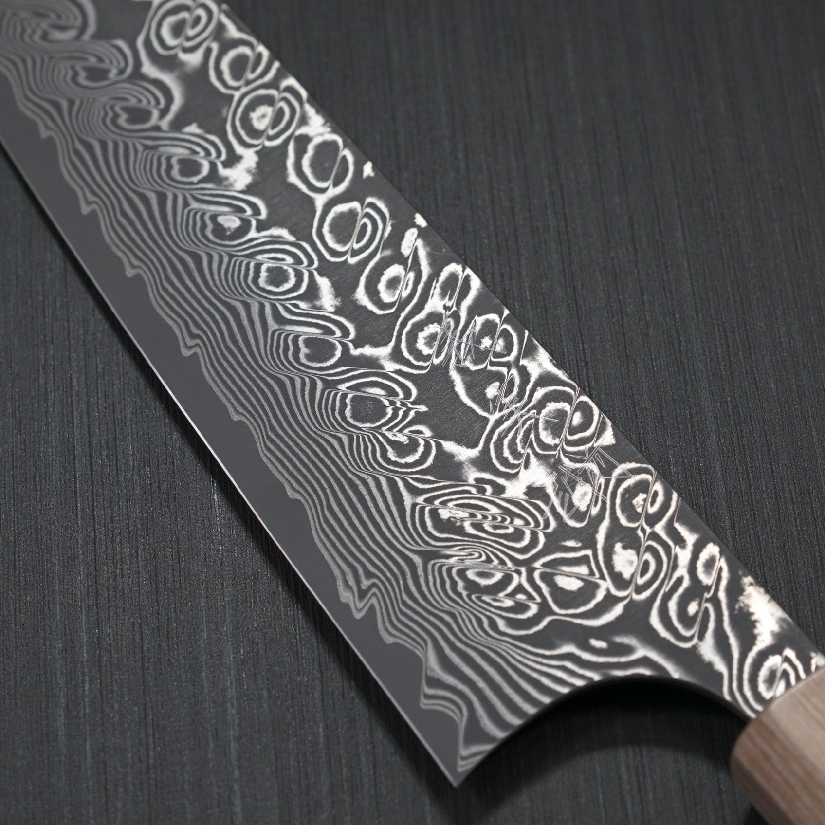 Premium Yoshimi Kato SG2 Super Gold 2 Damascus Gyuto Chef Knife 210mm - V-Shaped Blade with Black Finish & Jarrah Handle - Perfect for Professional Chefs, Home Cooking, Sushi Preparation & Meat Slicing