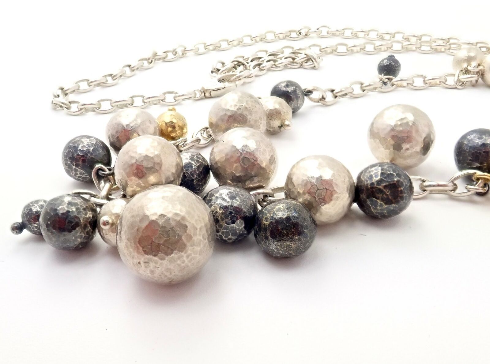 Authentic Gurhan 24K Yellow Gold Sterling Silver Long Caviar Bead Necklace - 31 Inch Luxury Jewelry for Women, Perfect for Weddings, Parties & Special Occasions