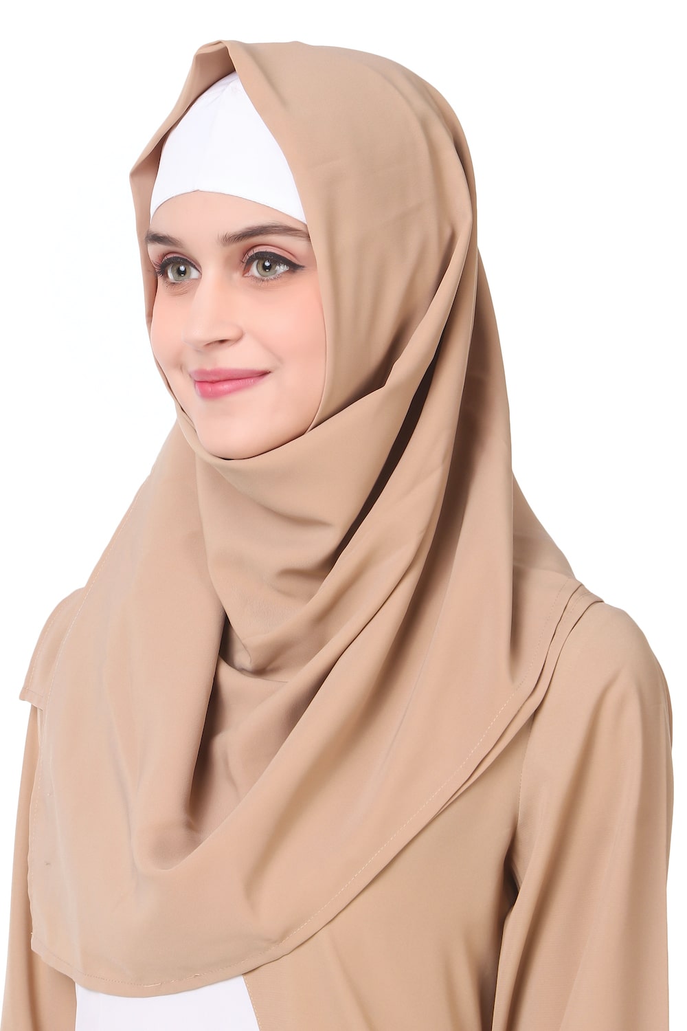 Elegant Dual Color Asymmetric Panel Abaya Dress - Modest Islamic Fashion for Women - Perfect for Prayer, Mosque, and Special Occasions