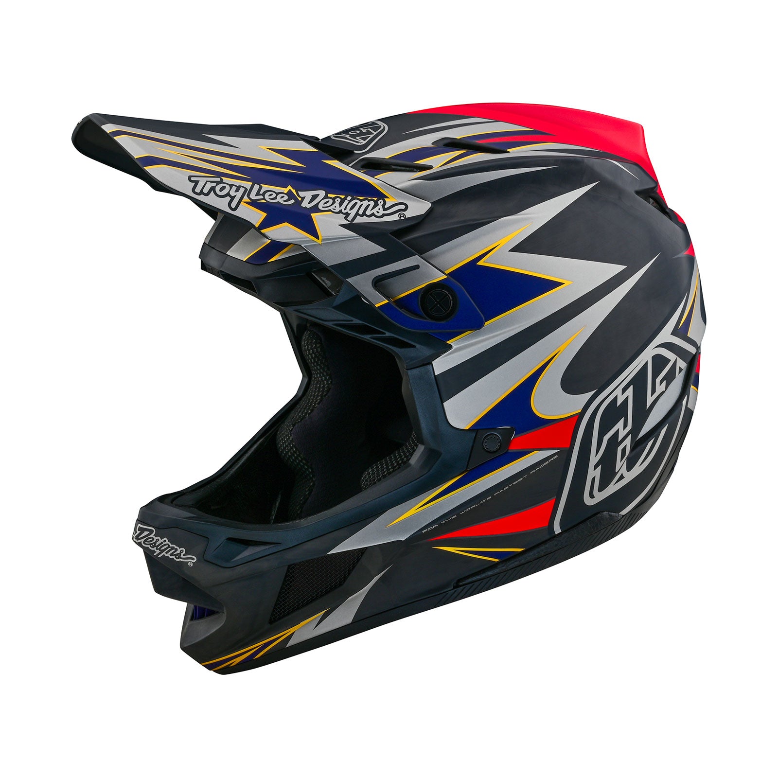 D4 Carbon Fiber Motorcycle Helmet - Lightweight & DOT Certified - Inferno Gray - Perfect for Racing & Street Riding