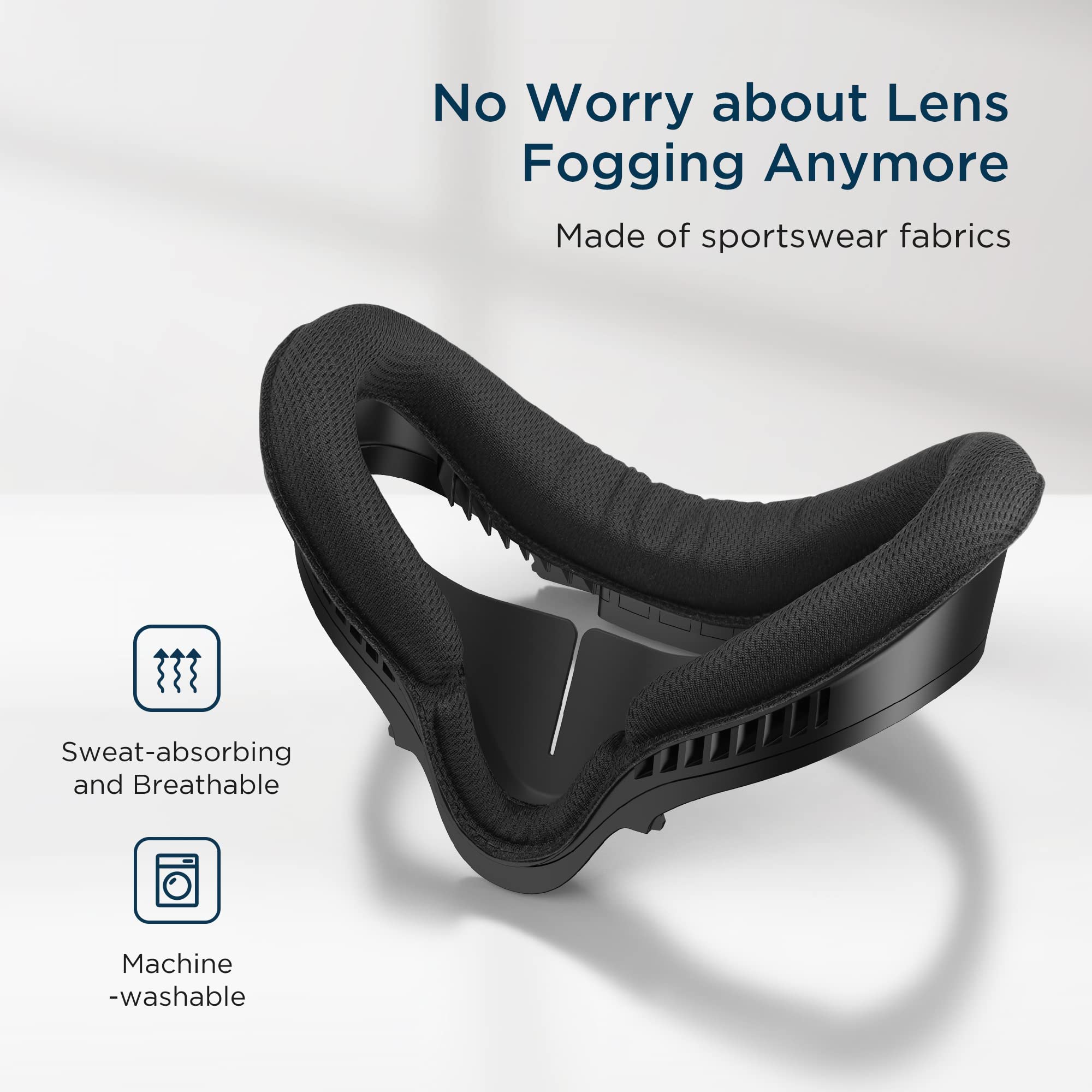 KIWI Design VR Cable Management System for Oculus Quest 2 - Anti-Tangle VR Accessories with Fitness Facial Interface - Perfect for VR Gaming, Workouts & Immersive Experiences