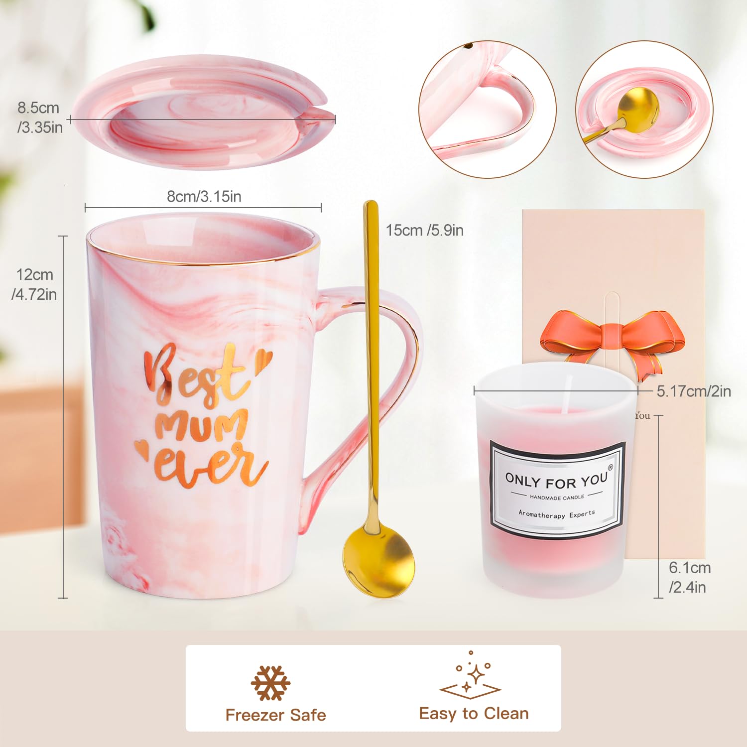 Thoughtful Gifts for Mom - Birthday, Christmas, Mother's Day Presents from Daughter or Son - Perfect for New Moms, Women & Special Occasions - Ideal for Home, Office & Heartwarming Moments