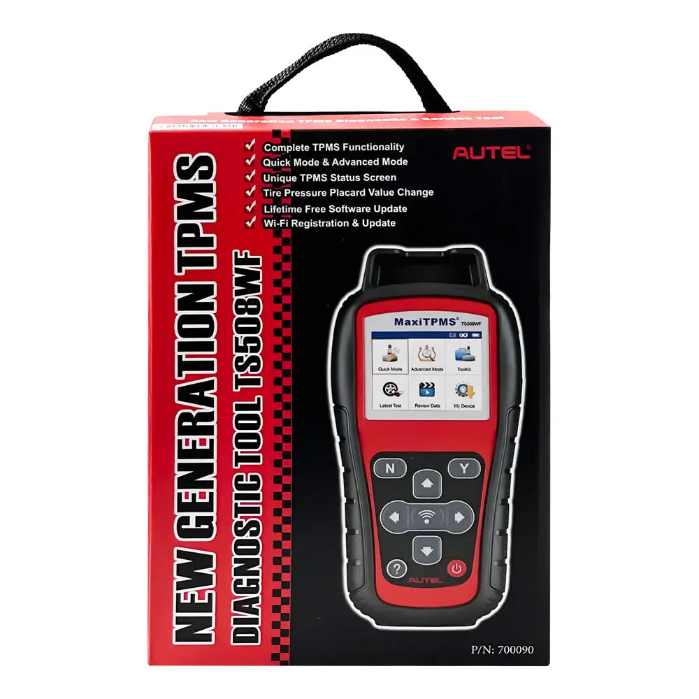 Autel TS508WF TPMS Diagnostic & Service Tool Kit with 4 Sensors - Professional Tire Pressure Monitoring System Scanner for Cars, Trucks & SUVs - Perfect for Auto Shops & DIY Home Mechanics