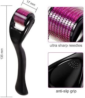 SHOPARAM 0.5mm Derma Roller with 540 Titanium Needles - Professional Microneedling Tool for Face, Scalp & Beard Care - Stimulates Collagen, Reduces Wrinkles & Promotes Hair Growth - Perfect for At-Home Skin Rejuvenation & Beauty Routine