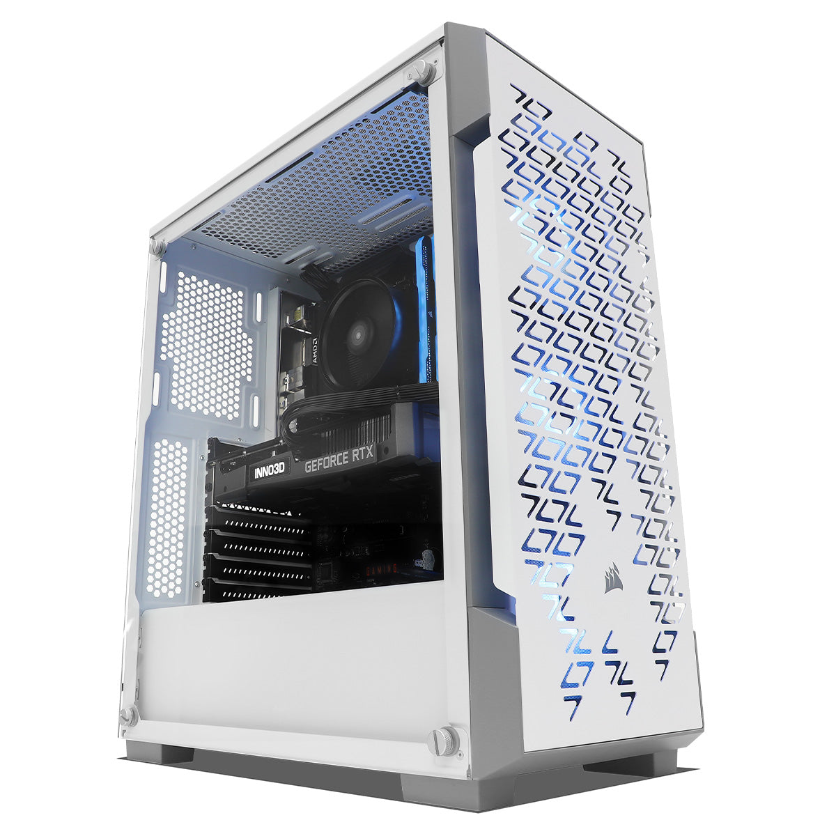 Blaze RTX 3060 Gaming PC with AMD Ryzen 3 4100 Processor - High Performance Desktop Computer for 1080p Gaming, Streaming & Content Creation