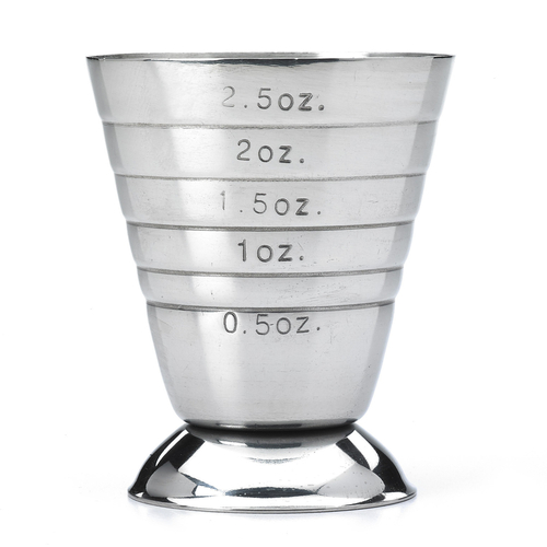 Barfly 2.5 Oz Stainless Steel Bar Measuring Cup - Perfect for Cocktail Mixing, Bartending & Home Bar Use