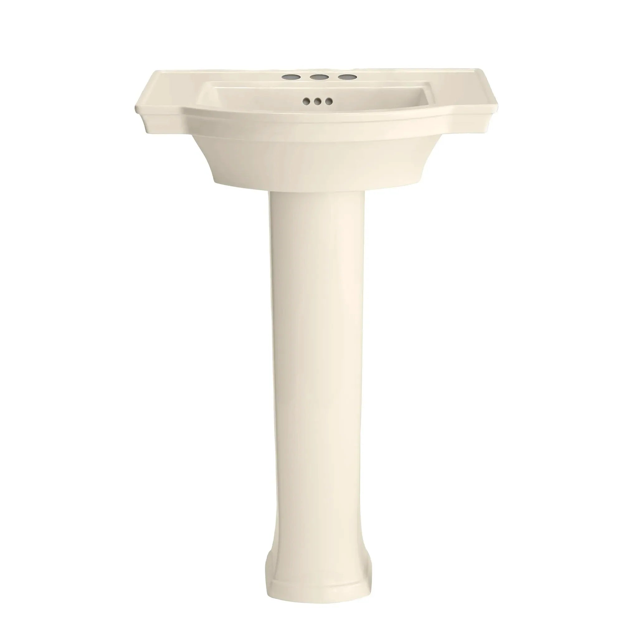 Estate® 4 Inch Centerset Pedestal Sink Top and Leg Combo - Perfect for Bathroom Vanity, Powder Room & Small Space Installation
