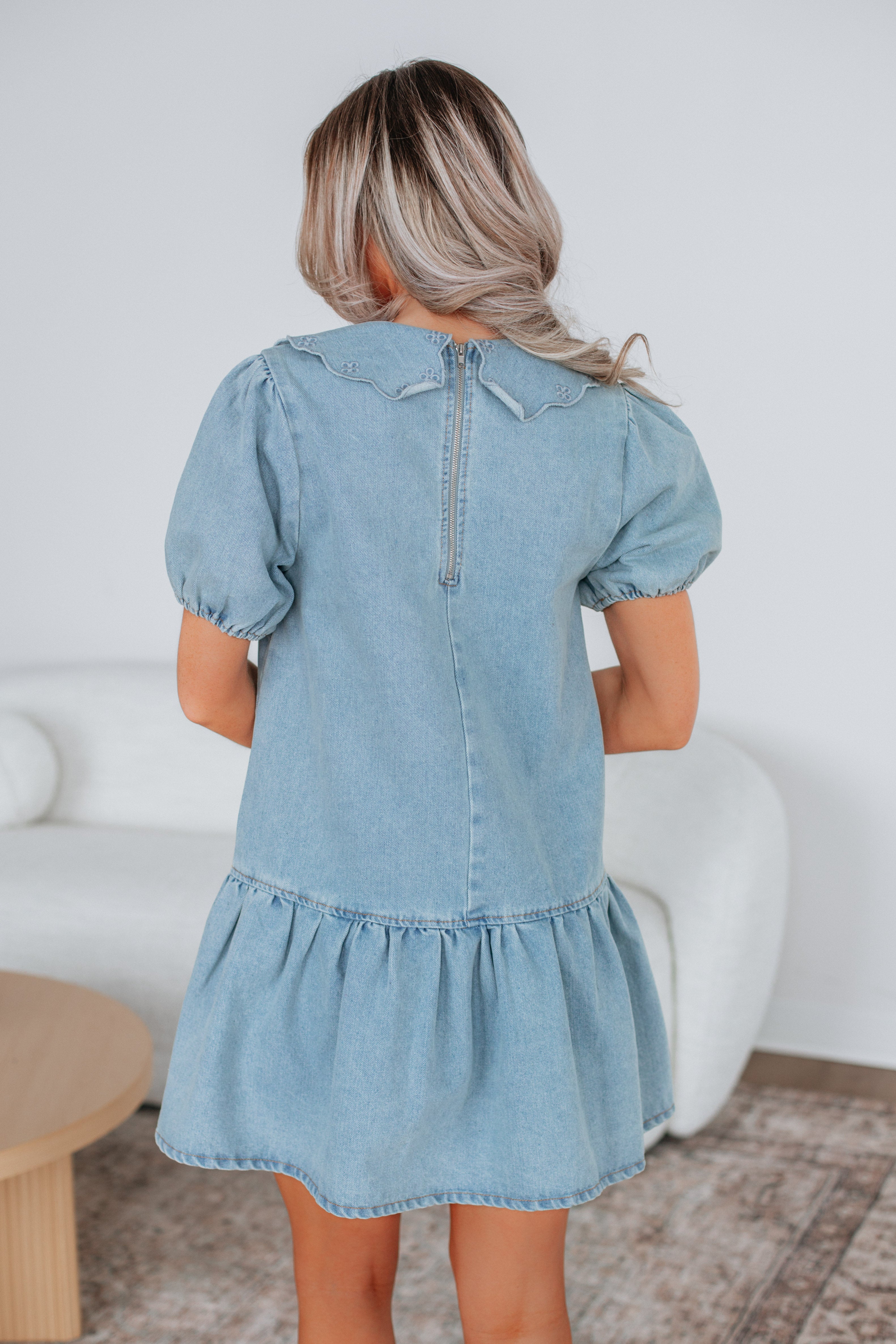 Azura Women's Denim Dress - Stylish Casual Blue Jean Dress for Everyday Wear, Date Night & Summer Outfits