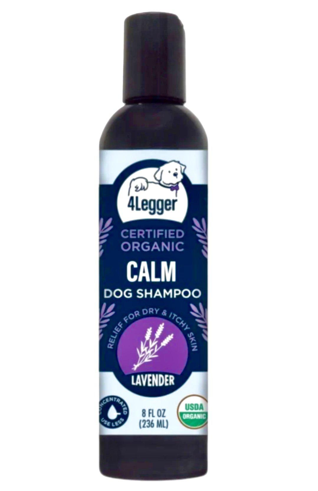 Organic Calming Dog Shampoo with Calendula & St John's Wort - USDA Certified, Hypoallergenic & Soothing Formula for Anxious Pets - Perfect for Bath Time, Grooming & Stress Relief