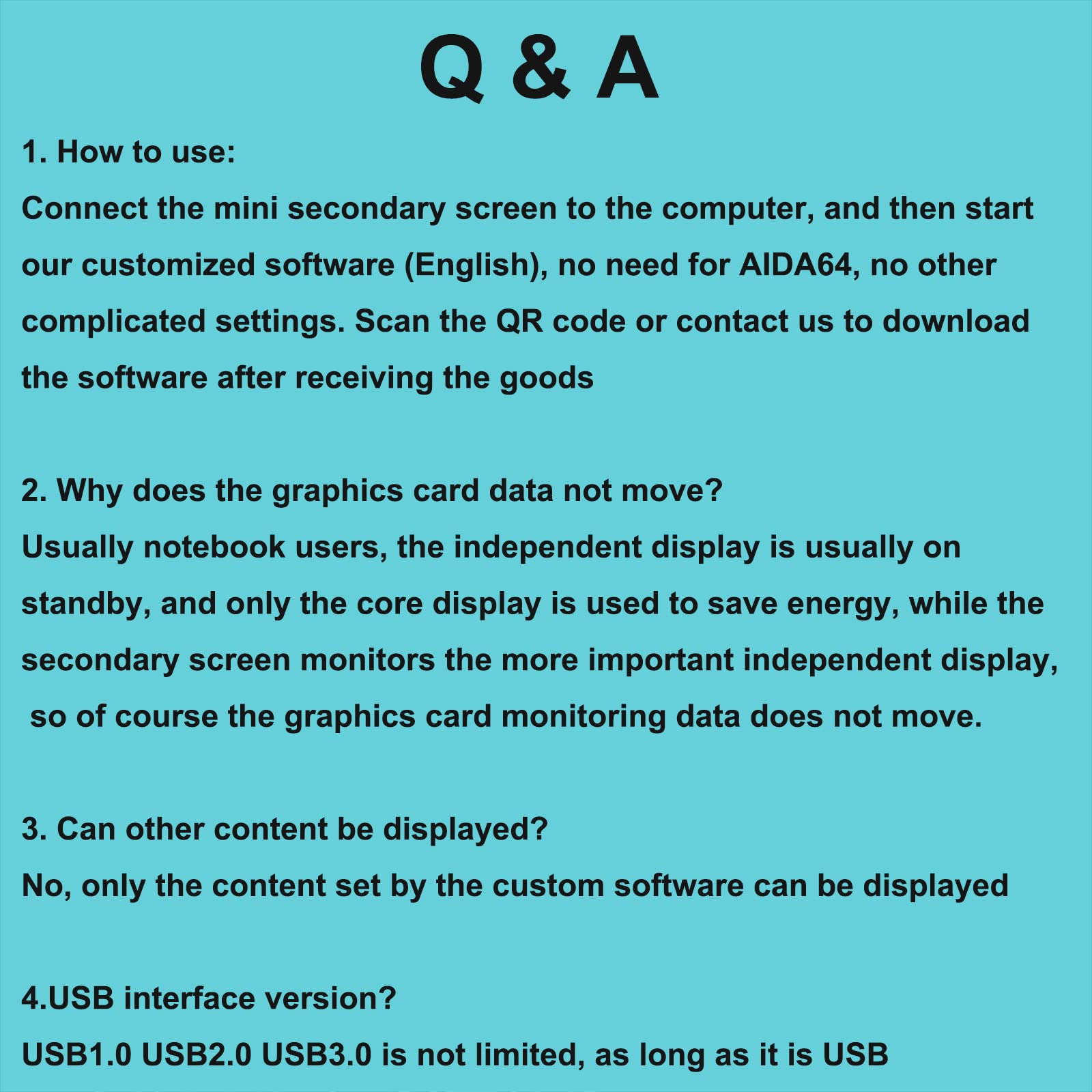 WOWNOVA PC Temperature Monitor - IPS USB Mini Screen for CPU, RAM, HDD Data Display | ARGB Computer Case Accessory | Perfect for Gaming Rigs & Workstation PCs