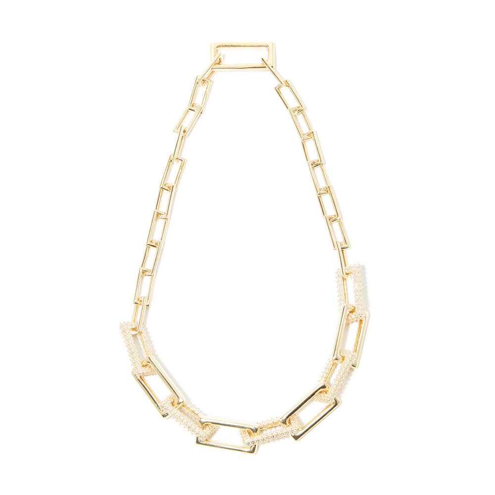 Elegant Block Link Necklace for Women - Minimalist Gold & Silver Chain Jewelry - Perfect for Everyday Wear, Office & Special Occasions