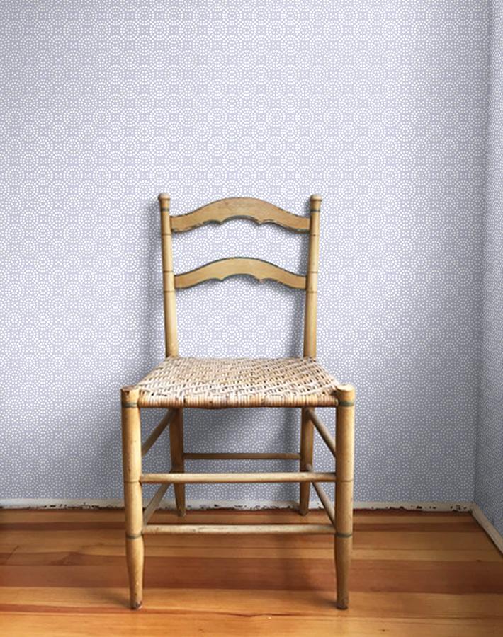 Wallshoppe 'Dot Dot' Lavender Wallpaper - Peel and Stick Removable Wallpaper for Bedroom, Nursery, and Home Decor