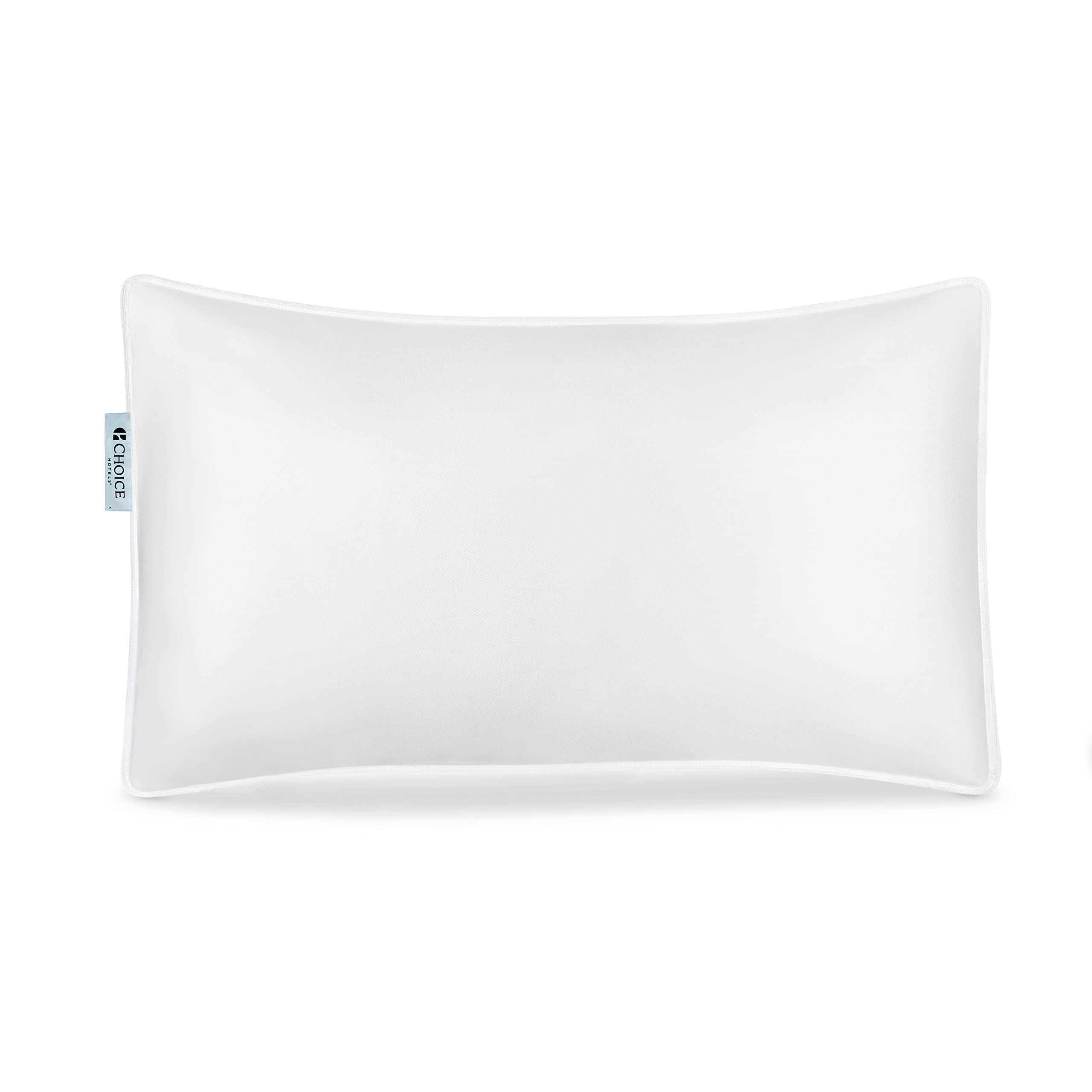 **Luxury King Size Pillow 20x36 Inch - Firm Hotel Pillow for Side Sleepers & Sound Sleep, Made in USA - Includes 1 White Pillowcase (Perfect for Hotels, Home, & Travel)**